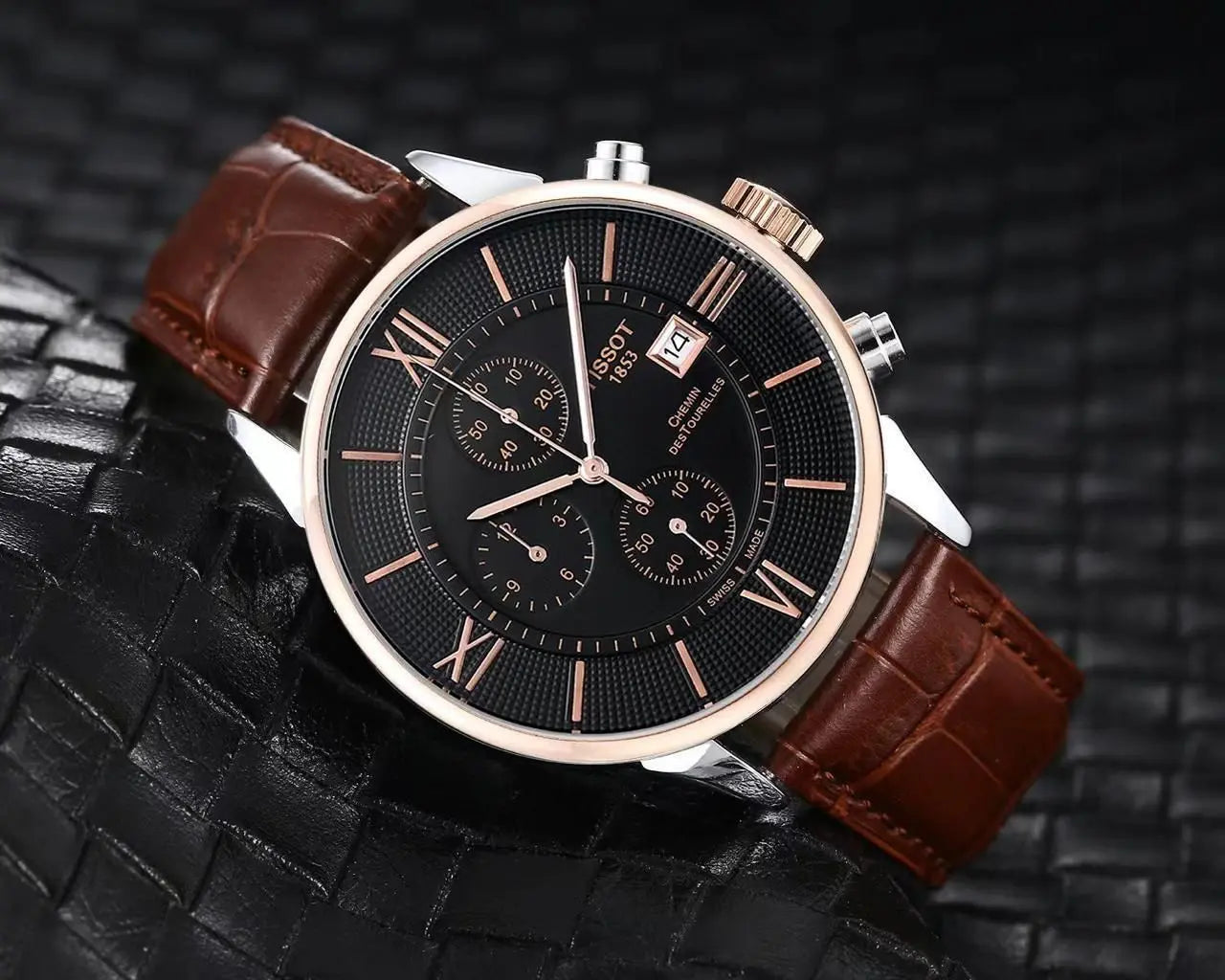 Tissot Men’s strap date watch maurya watch