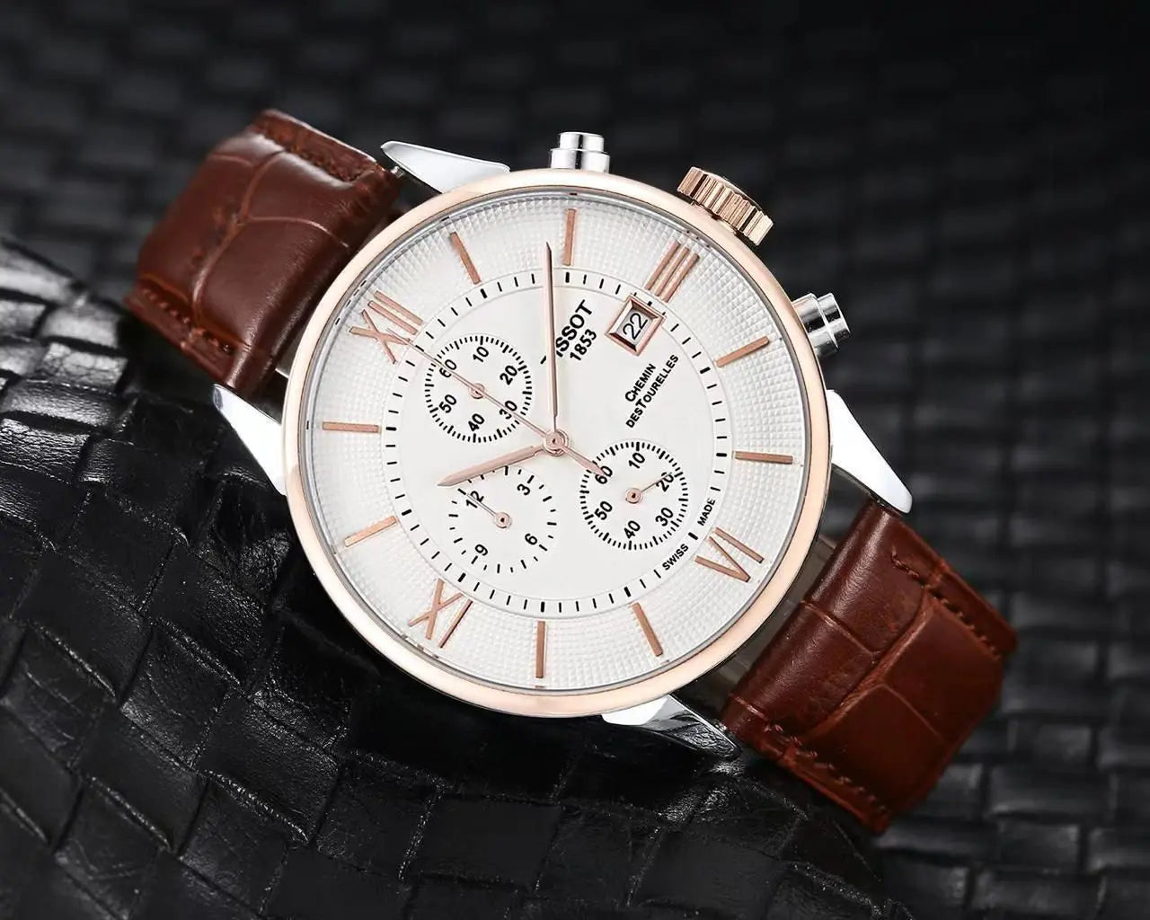 Tissot Men’s strap date watch maurya watch