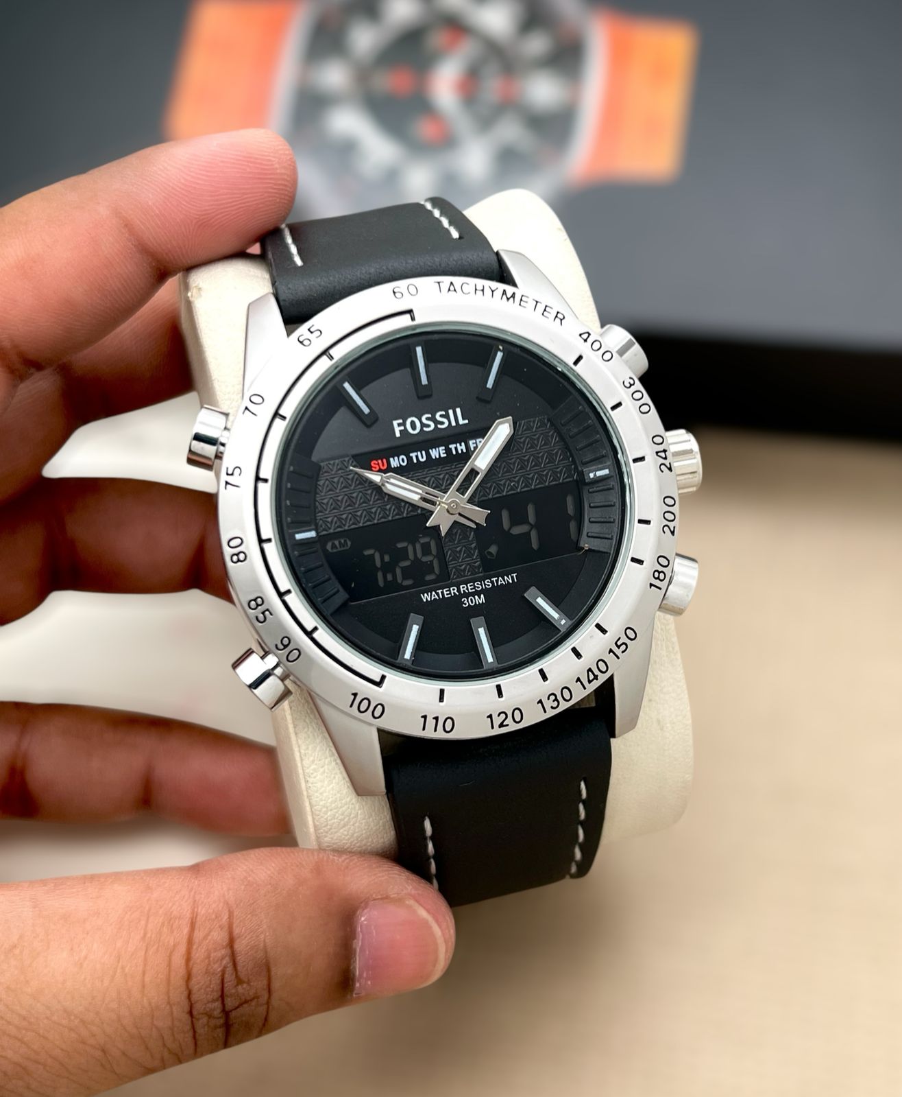 fossil double time watch for men maurya watch