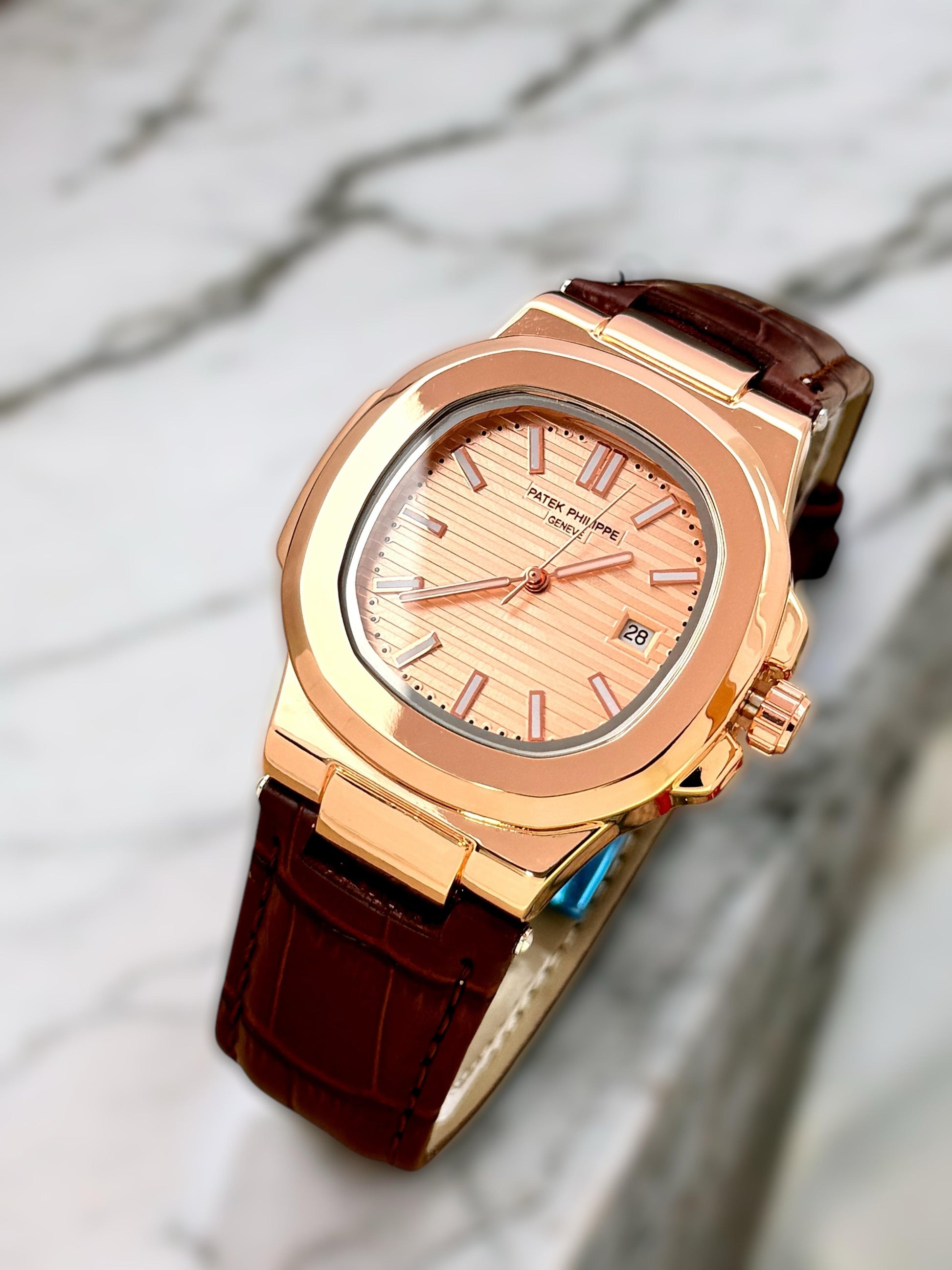 Patek Philippe leather strap watch maurya watch