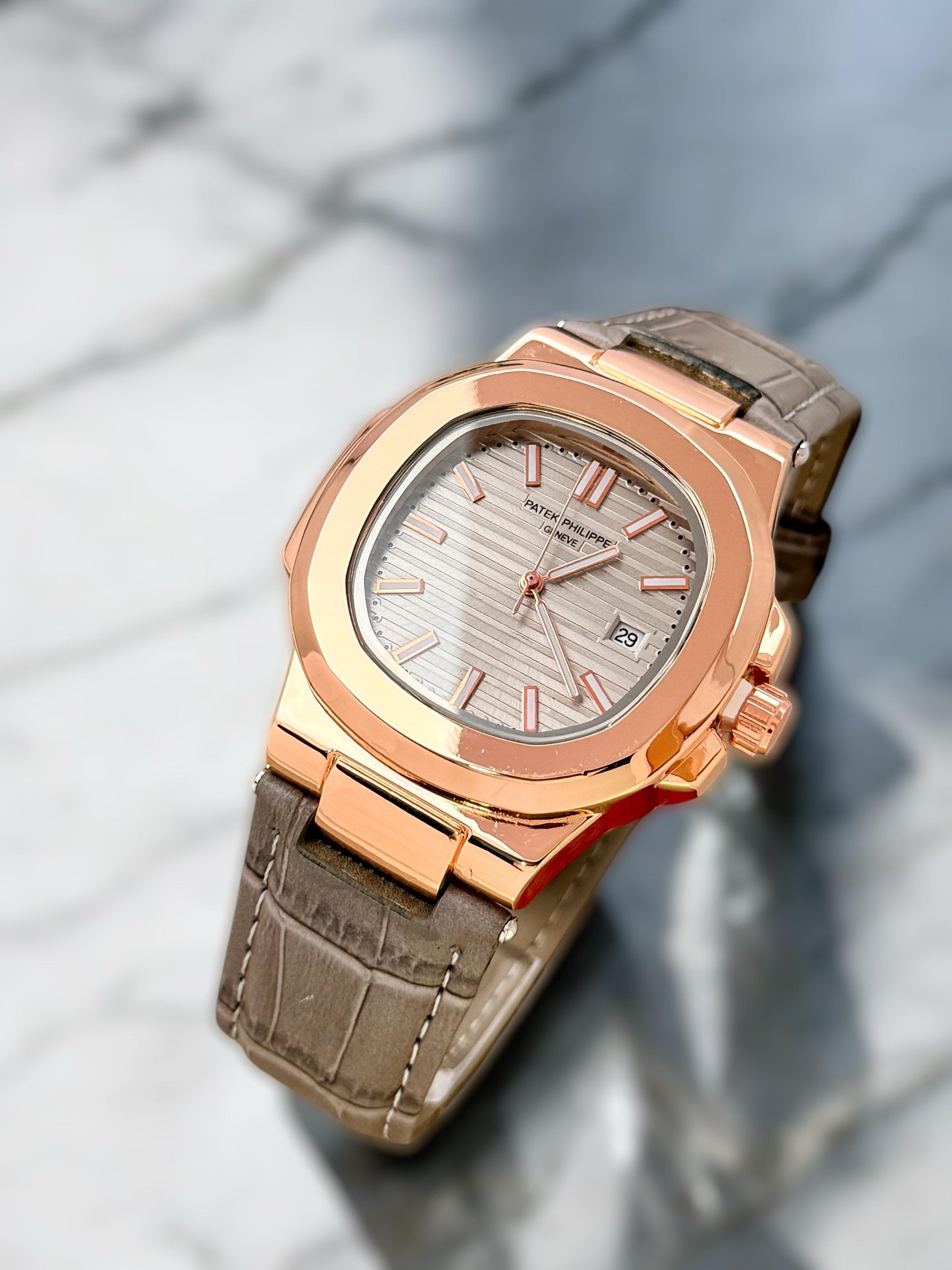 Patek Philippe leather strap watch maurya watch