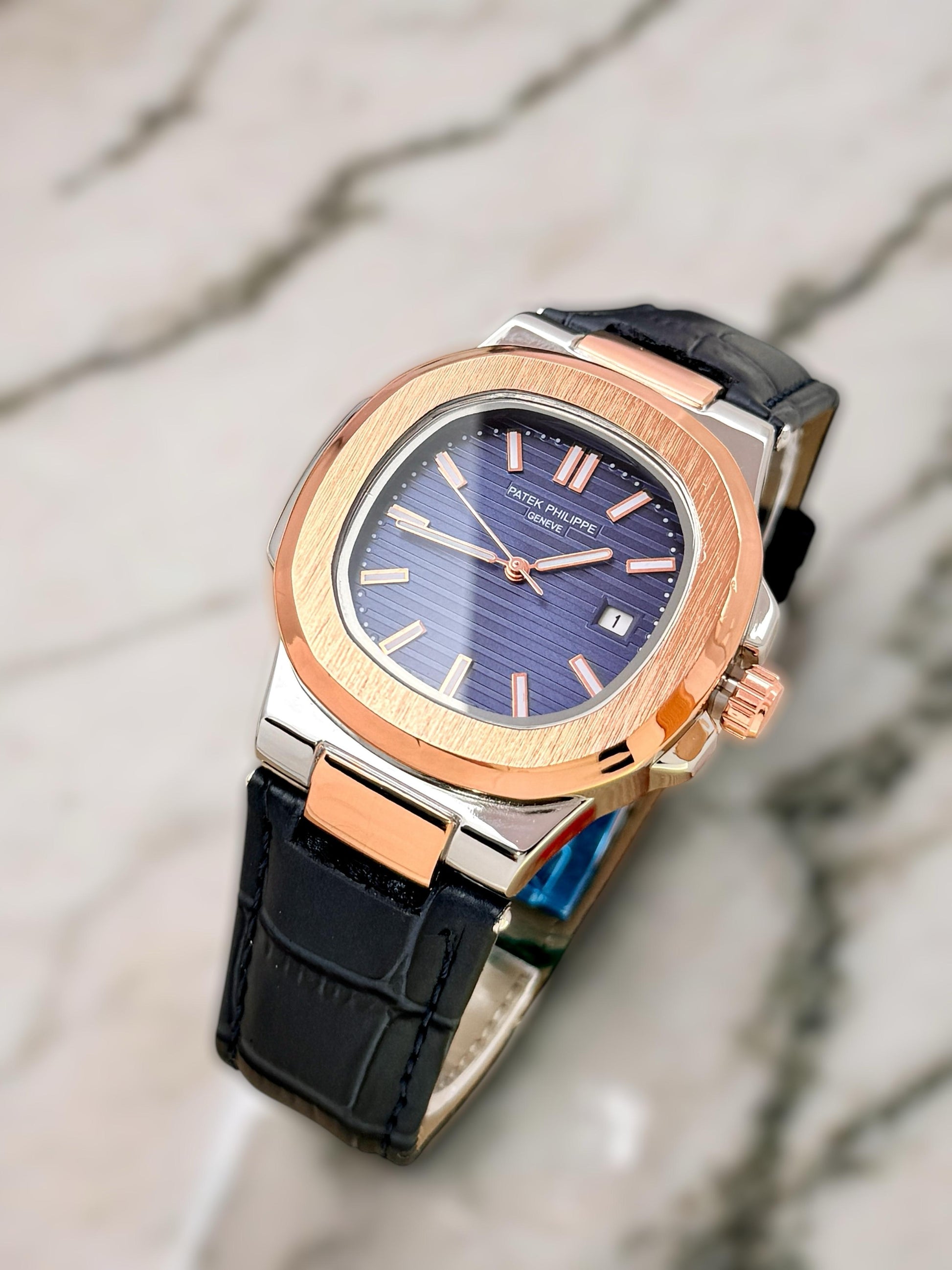 Patek Philippe leather strap watch maurya watch