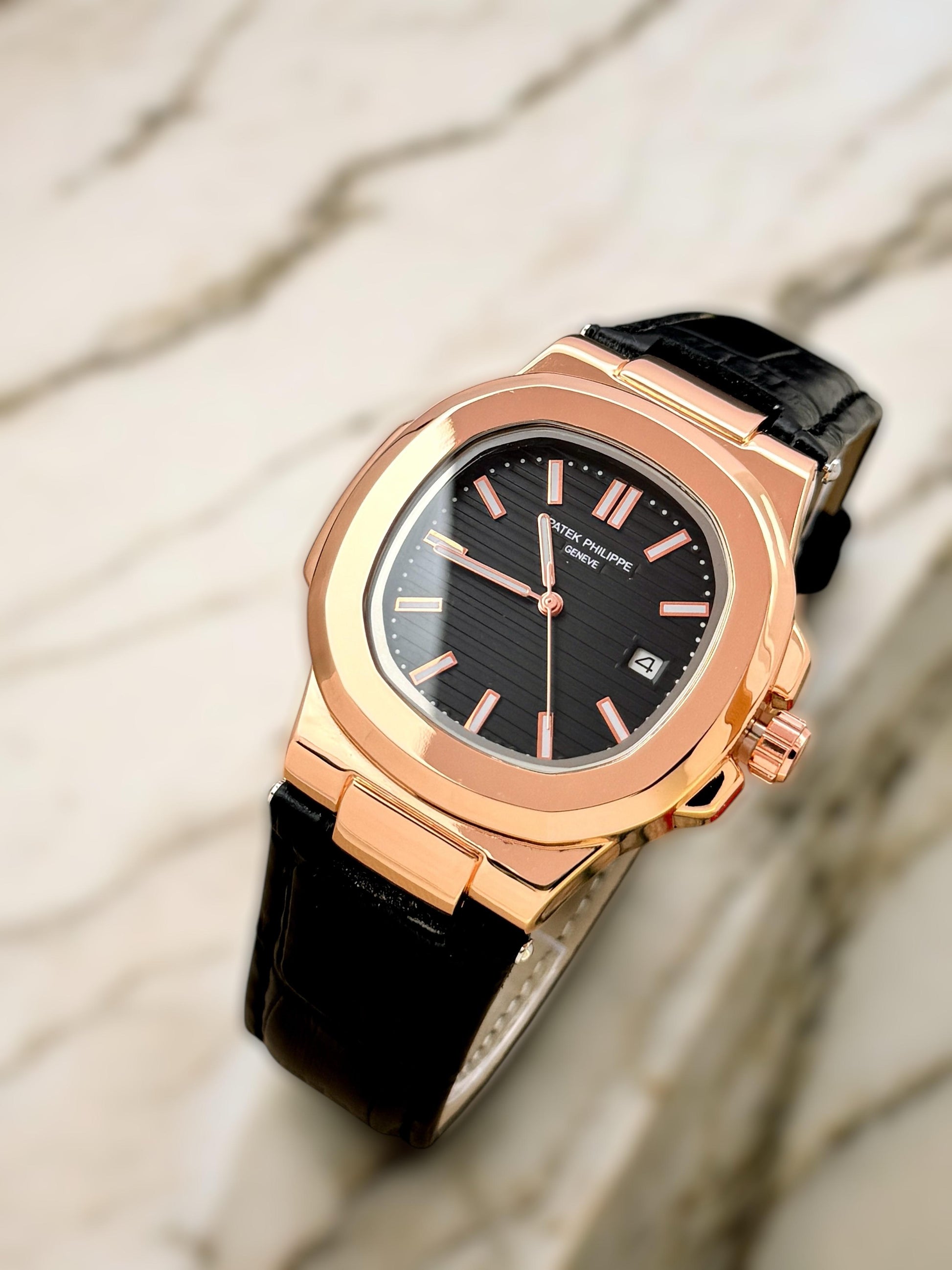 Patek Philippe leather strap watch maurya watch