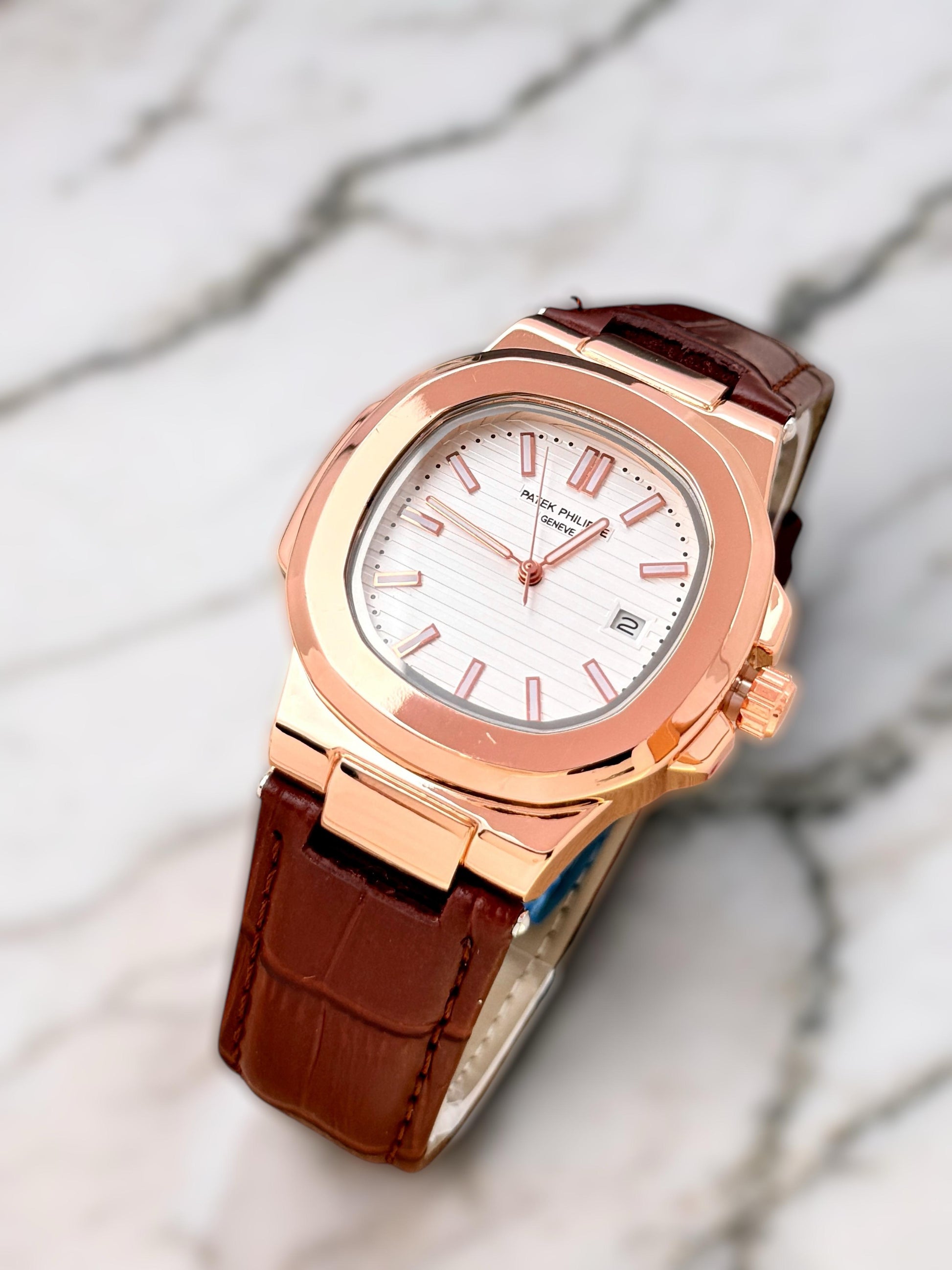 Patek Philippe leather strap watch maurya watch