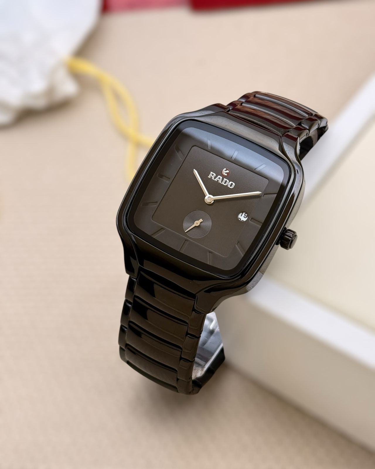 Rado True Square Automatic Unisex Plasma High-Tech Ceramic Watch maurya watch