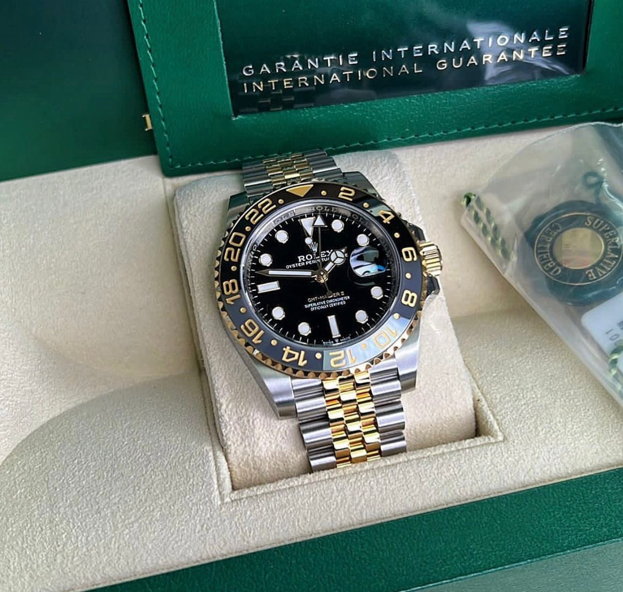 Rolex GMT-Master II 40mm Stainless Yellow Gold 40mm Men's maurya watch