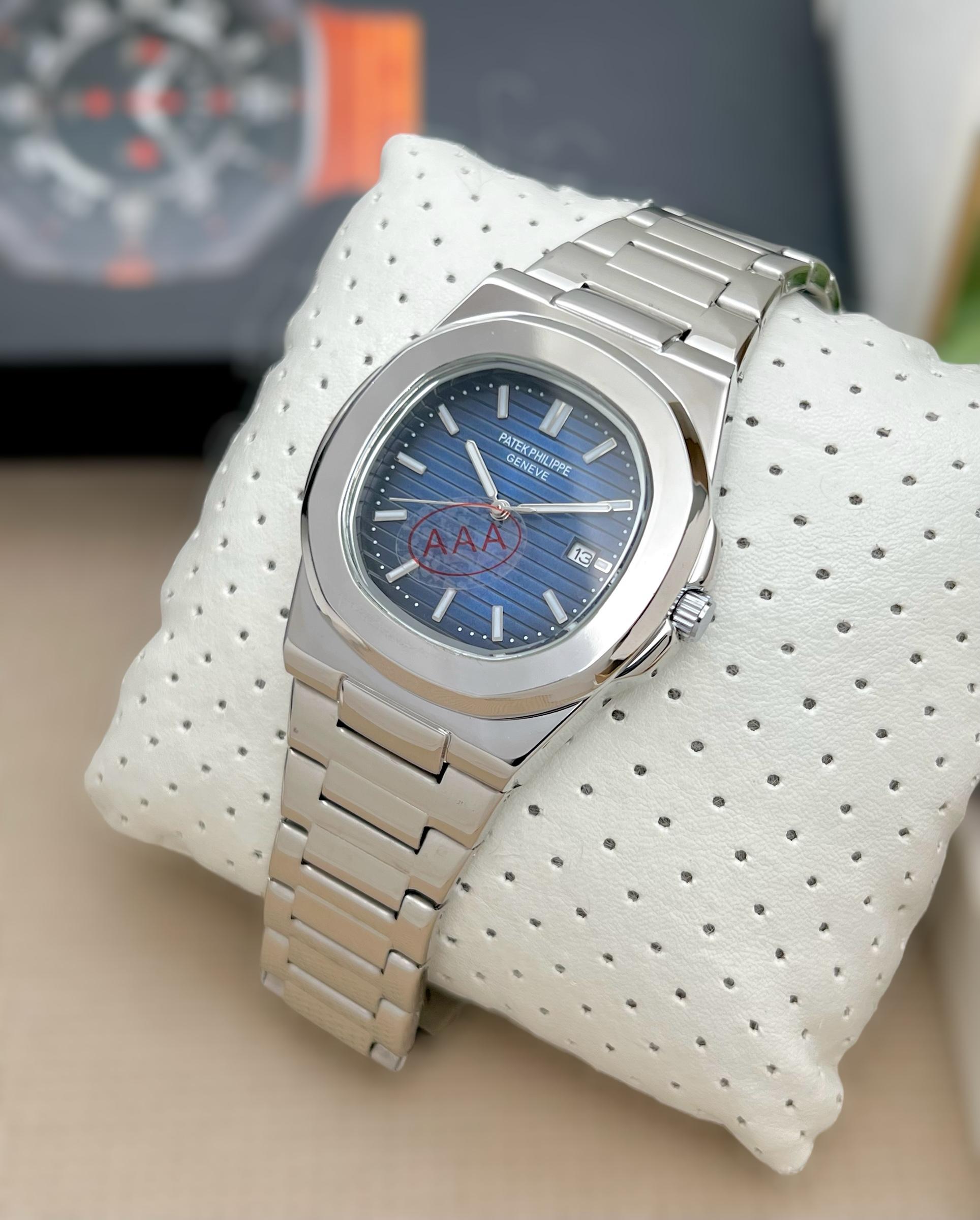 Patek Philippe silver dial luxurius men's watch maurya watch
