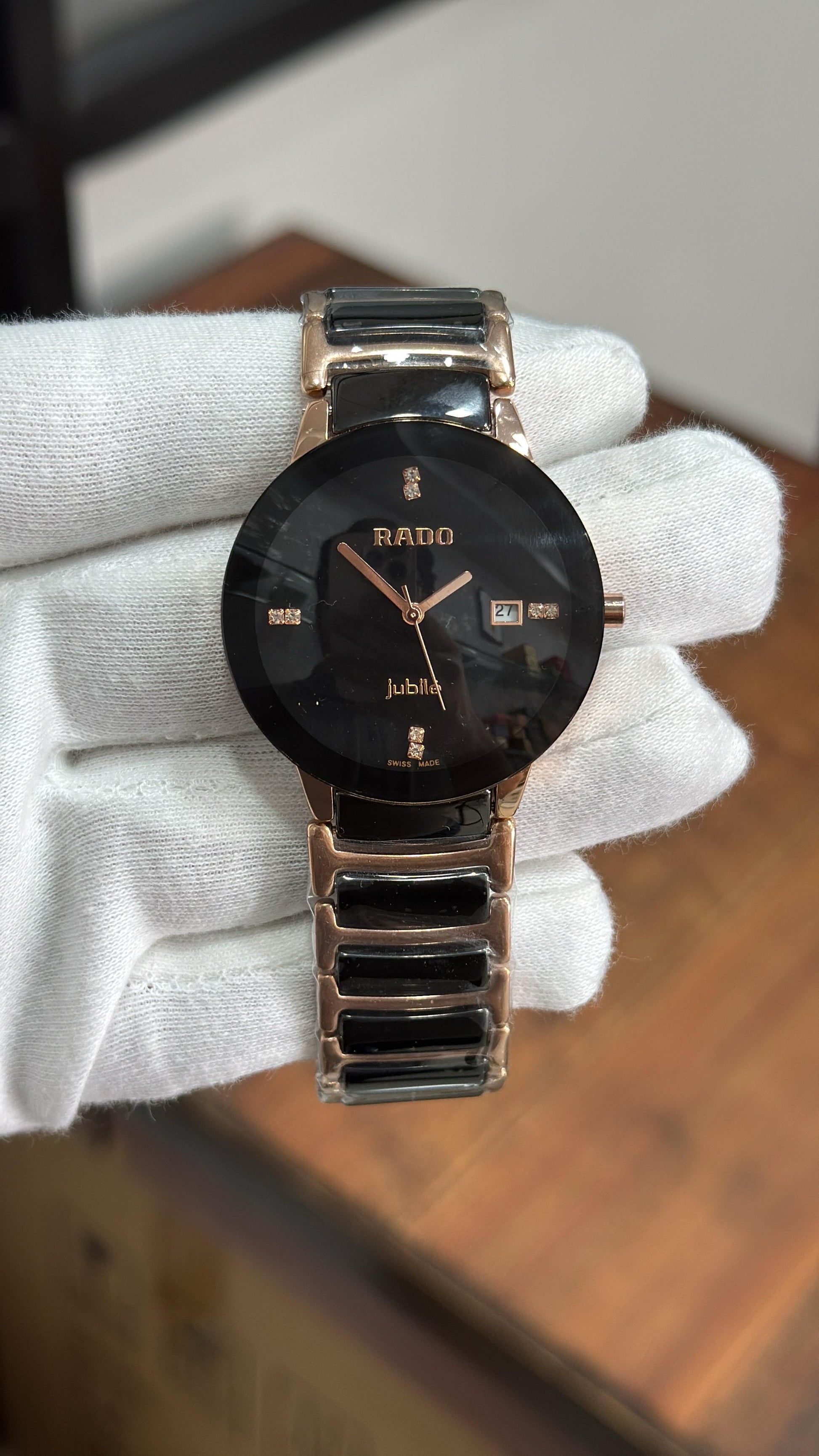 Rado jubile Centrix Diamonds Unisex Stainless steel / PVD Watch maurya watch