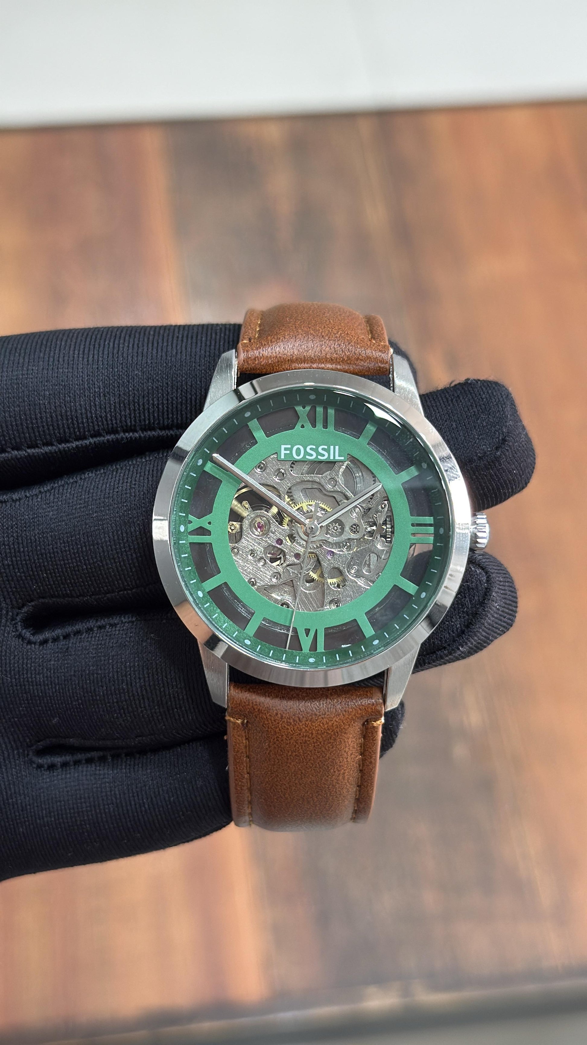 Townsman Automatic Black LiteHide™ Leather Watch - ME3210 - Fossil maurya watch