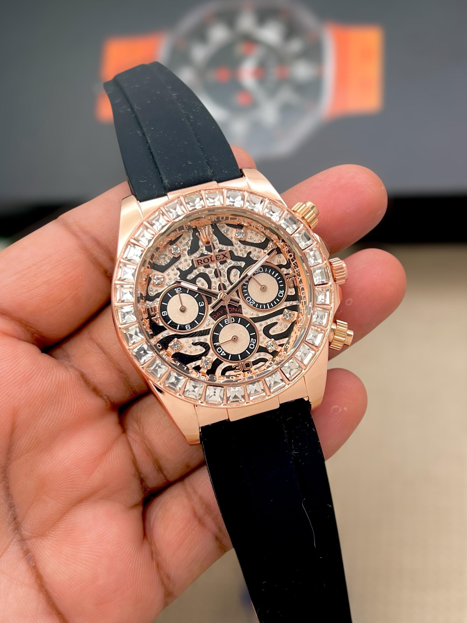 💎 Luxury Diamond Bezel ROLEX Skeleton Watch – A Statement of Elegance maurya watch