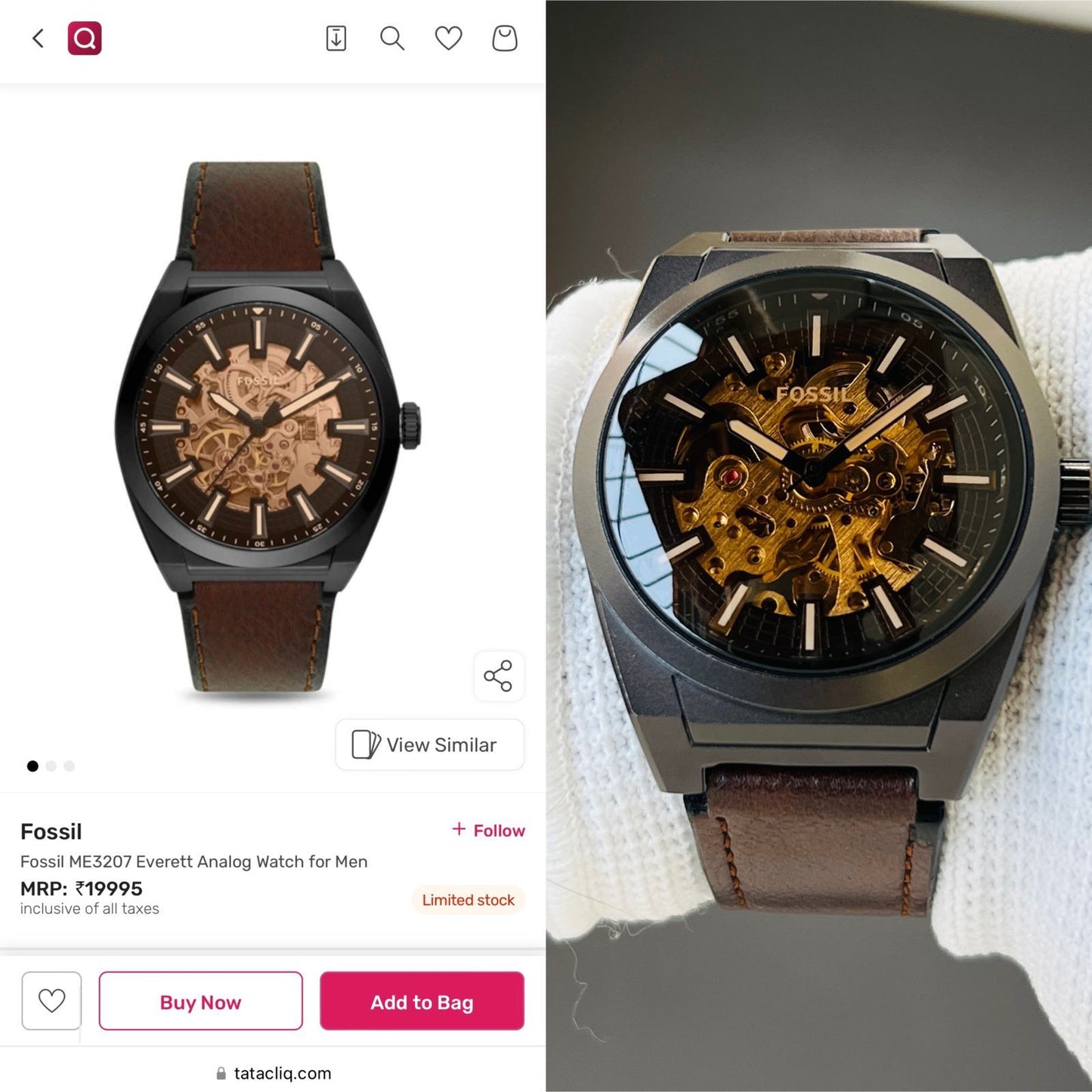 FOSSIL Everett Everett Analog Watch - For Men - maurya watch