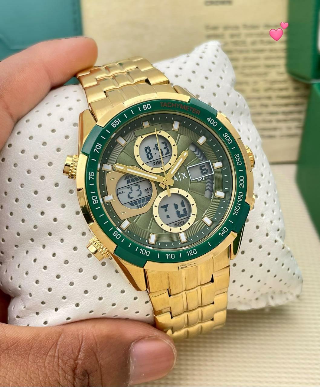 armani exchange men's watch golden ROBIN WATCH WHOLESALE