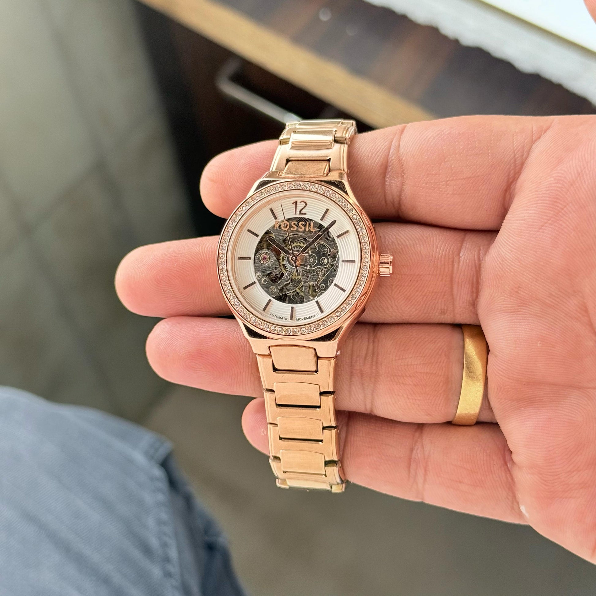 Fossil Eevie BQ3781 Premium Skeleton Collection For Women H.R.S watches