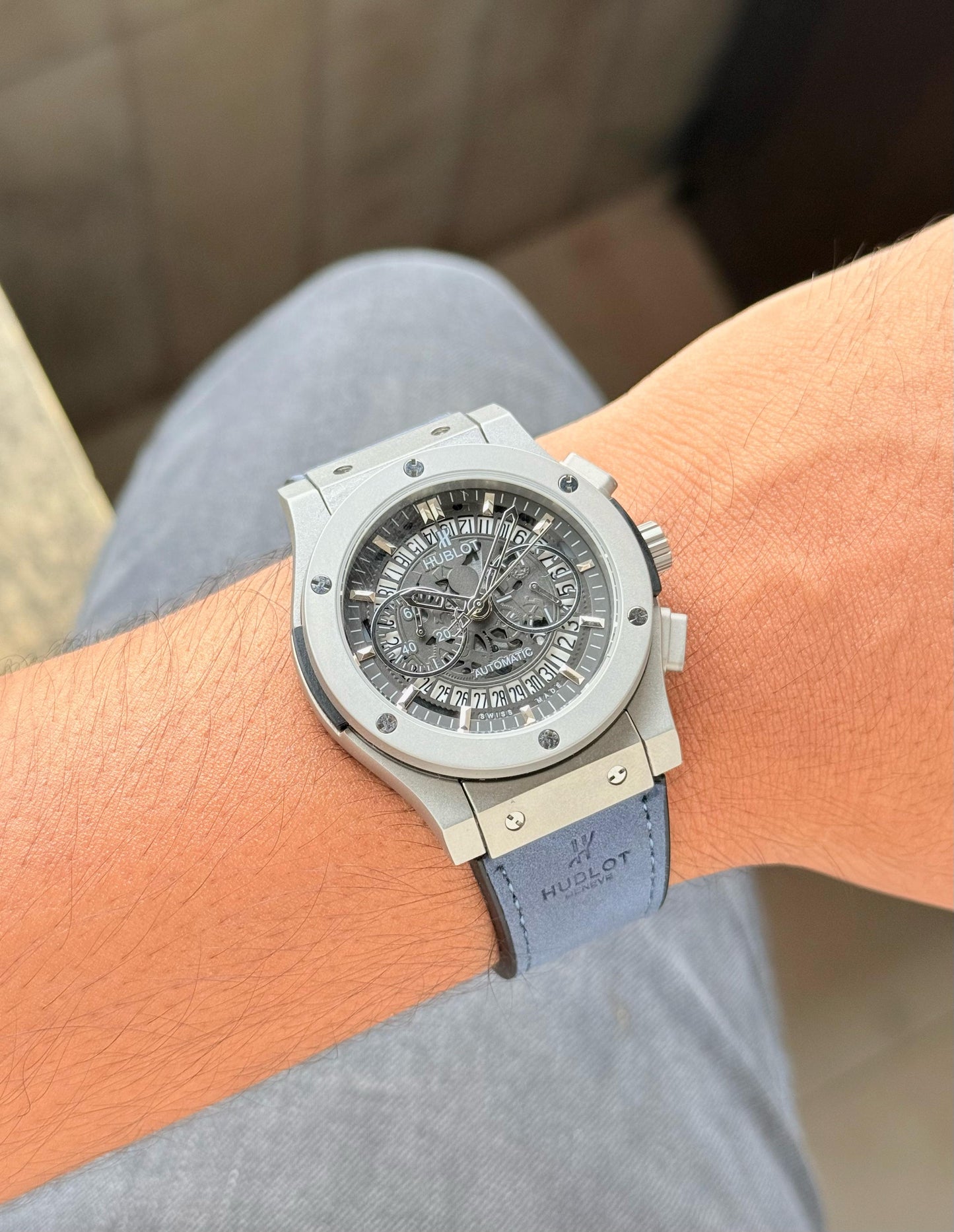 hublot big bang Blue Letahet Belt H.R.S watches