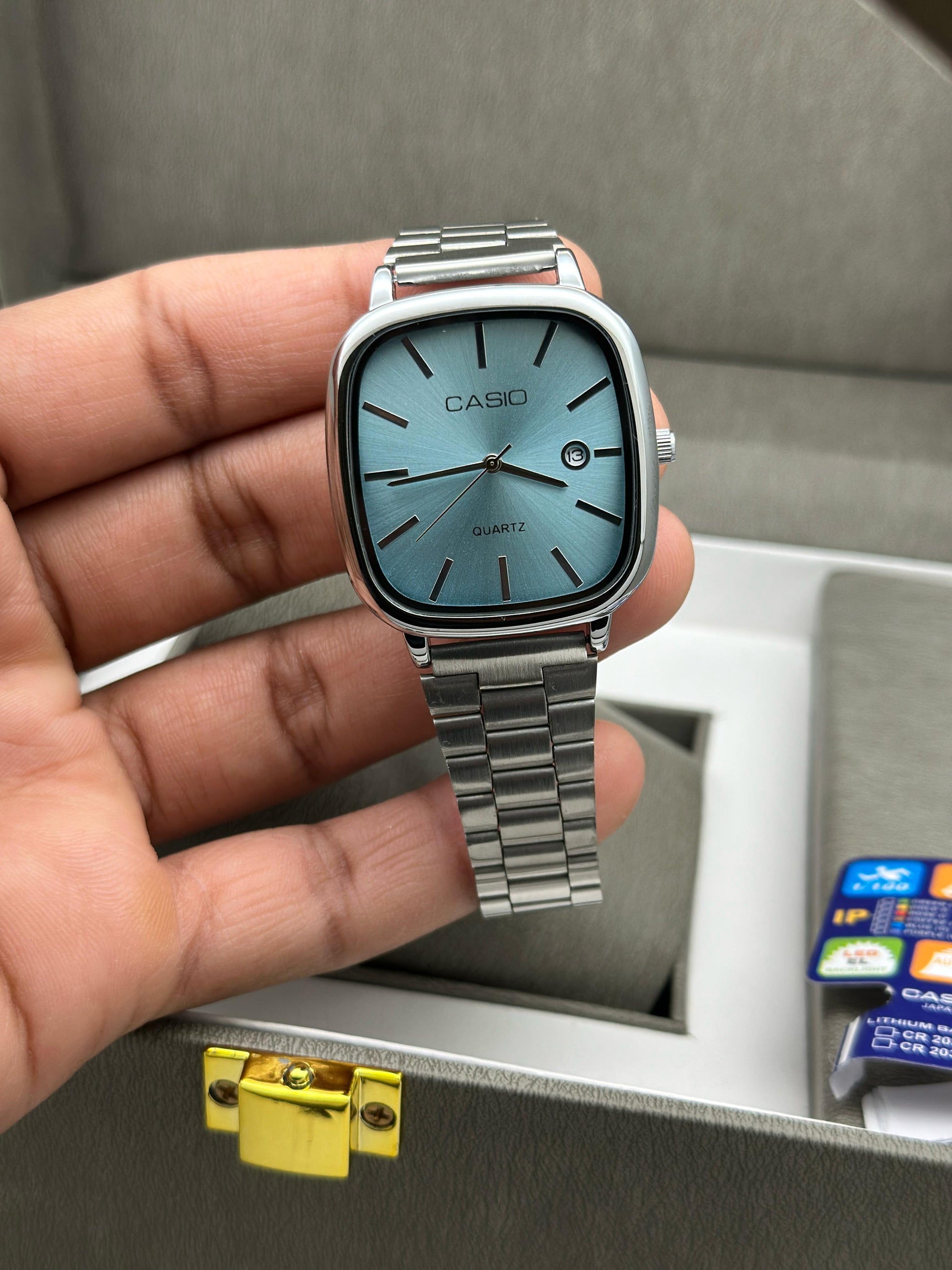 CASIO vintage LTP-E117D Analog Stainless Steel Watch for Unisex invogue watches