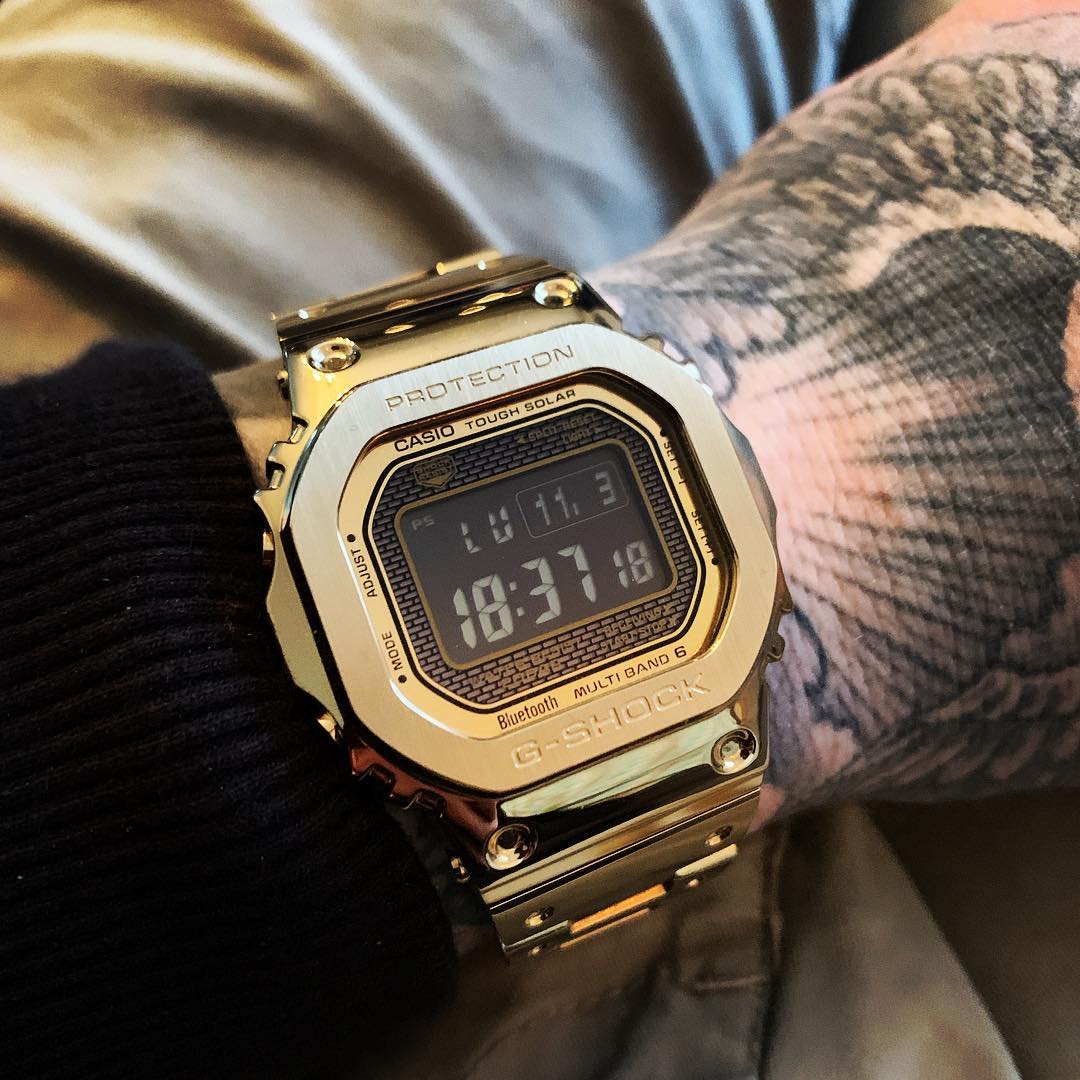 g shock golden chain H.R.S watches