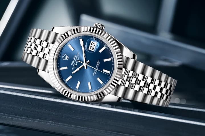 Rolex Datejust – Blue Dial Jubilee Bracelet Men's Luxury Watch maurya watch