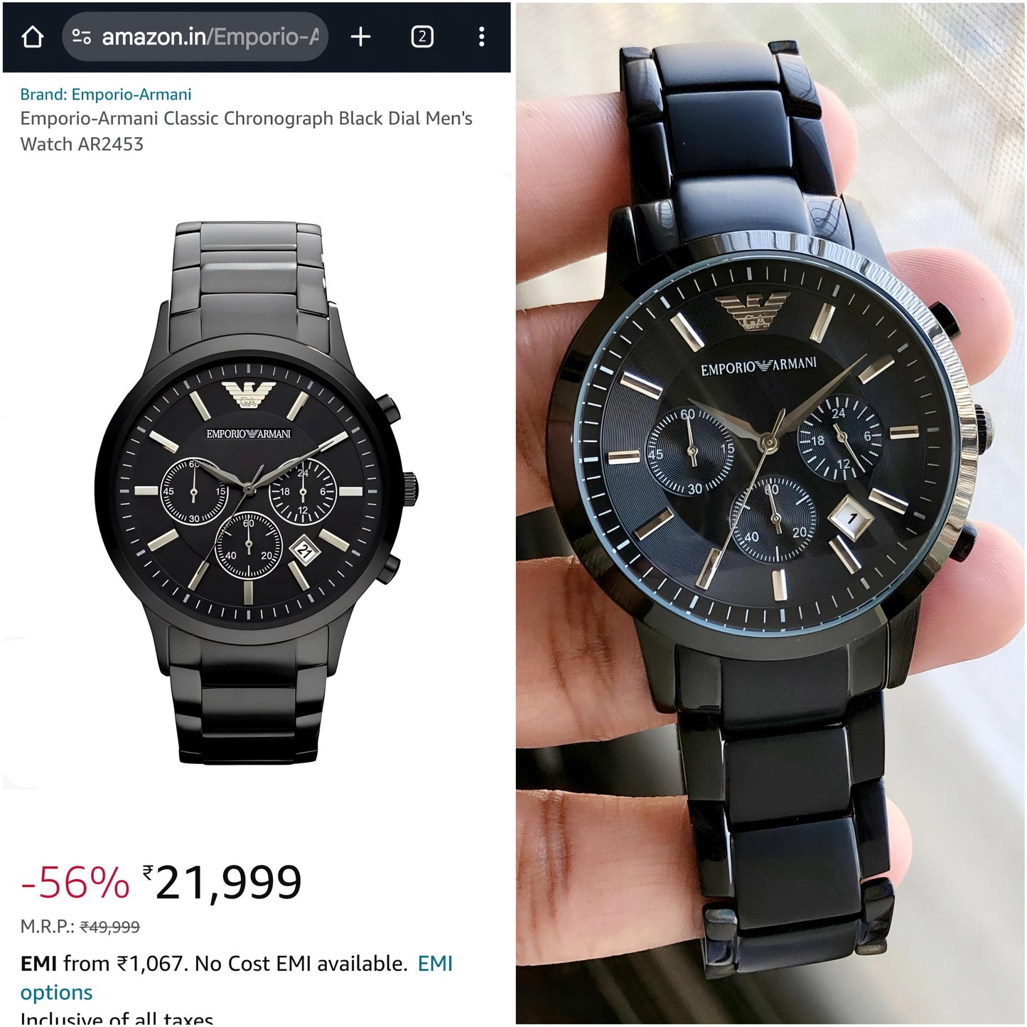 Emporio Armani AR2453 maurya watch