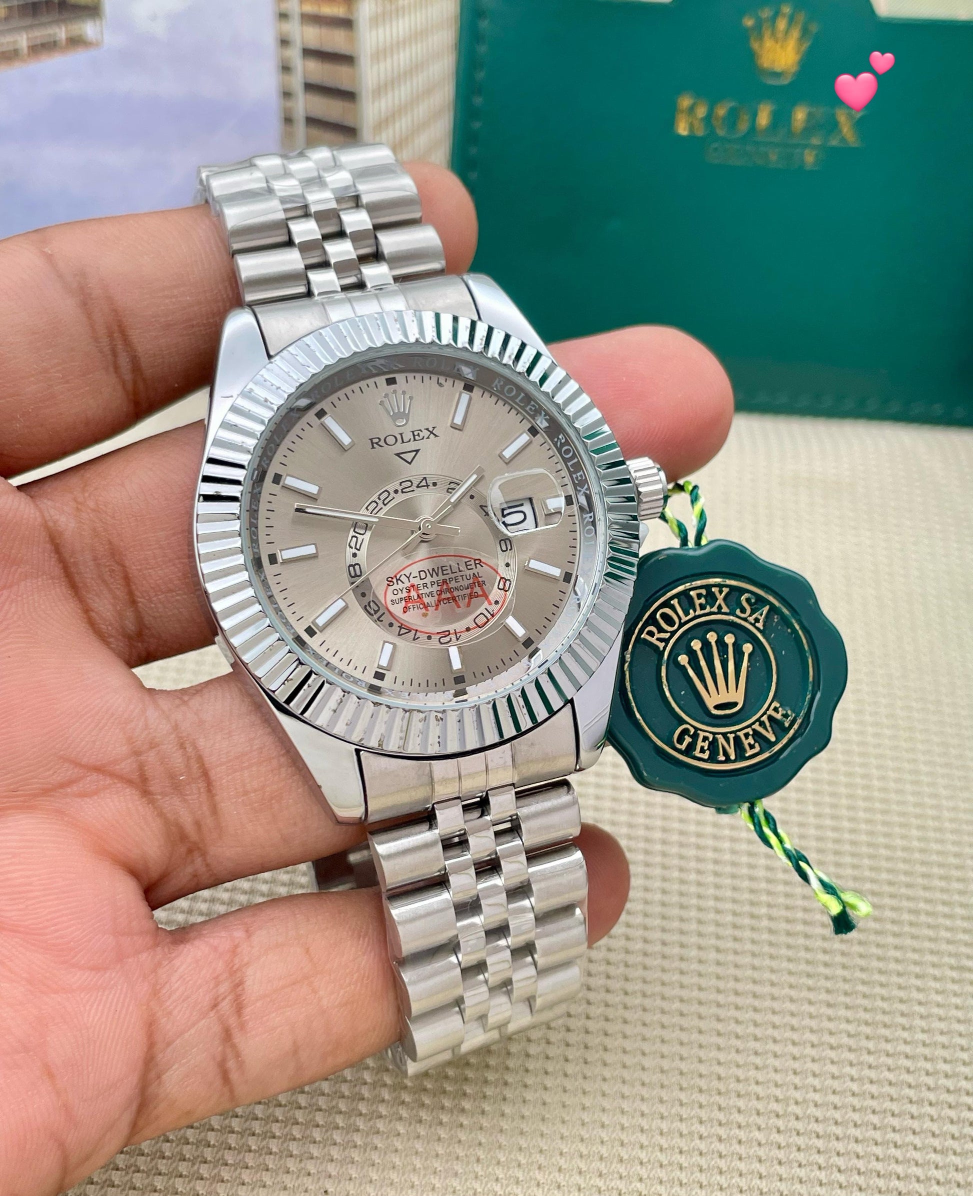 Rolex Men’s Date working Metal belt Premium quality maurya watch