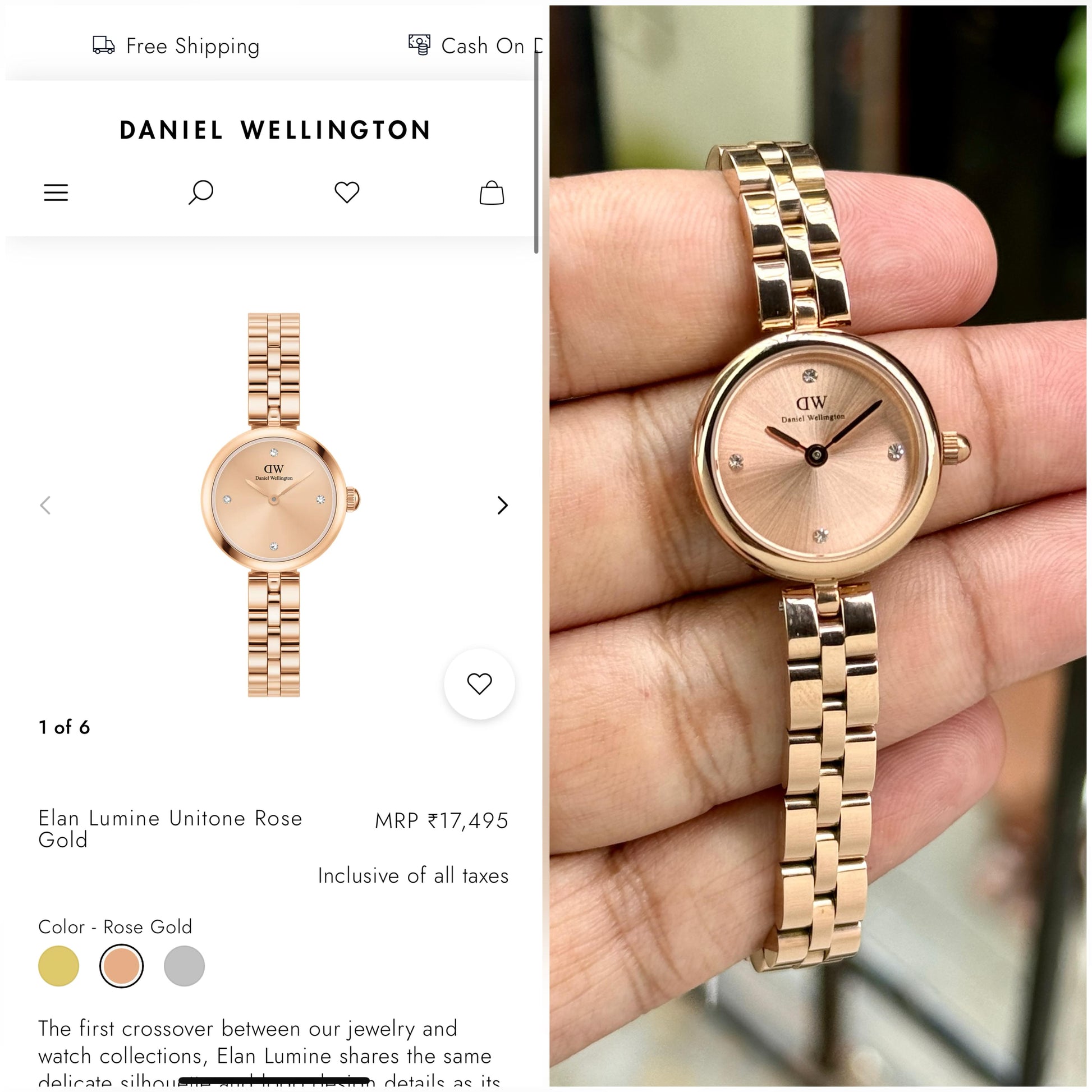 Daniel wellington for her maurya watch