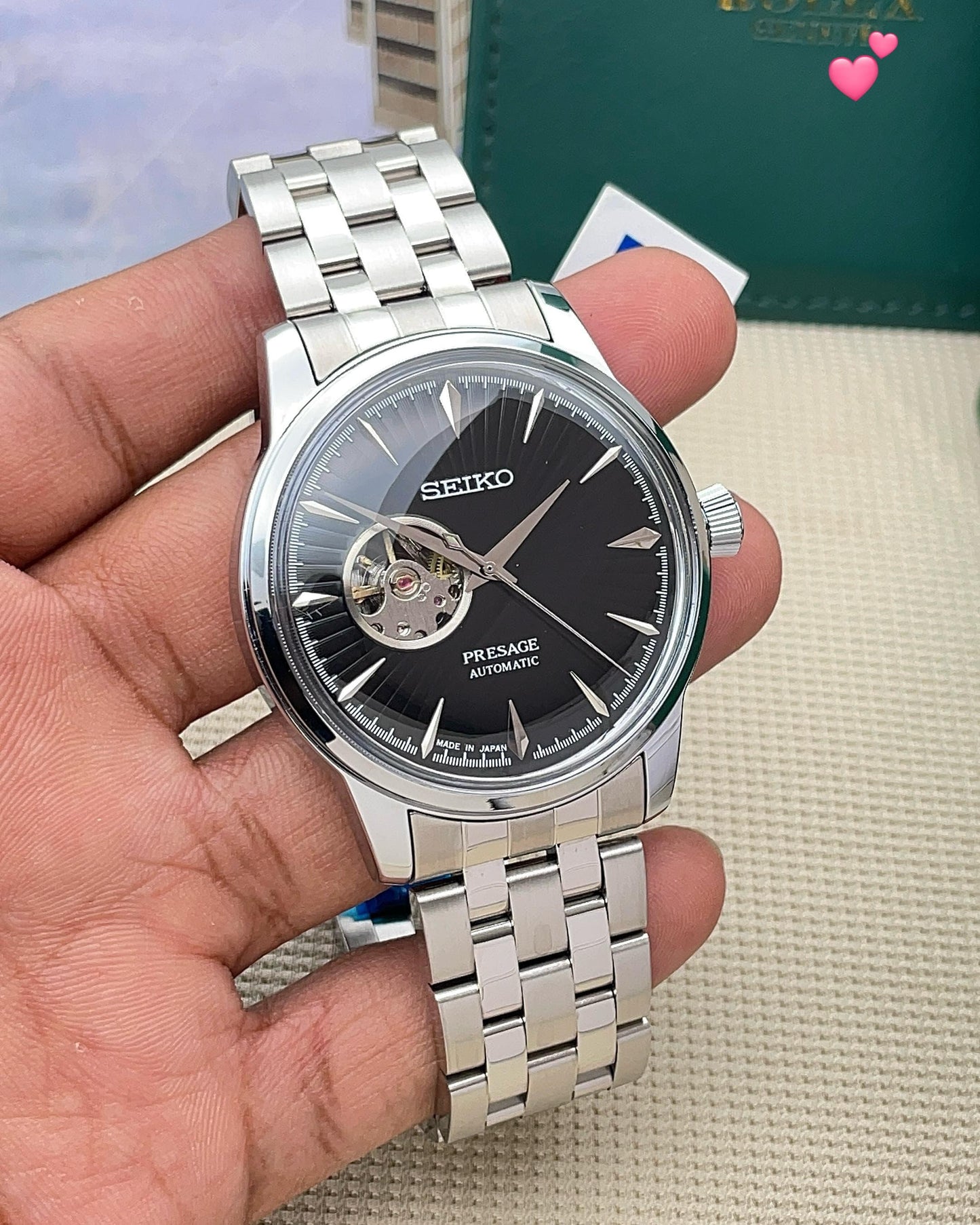 Seiko Presage Open Heart maurya watch