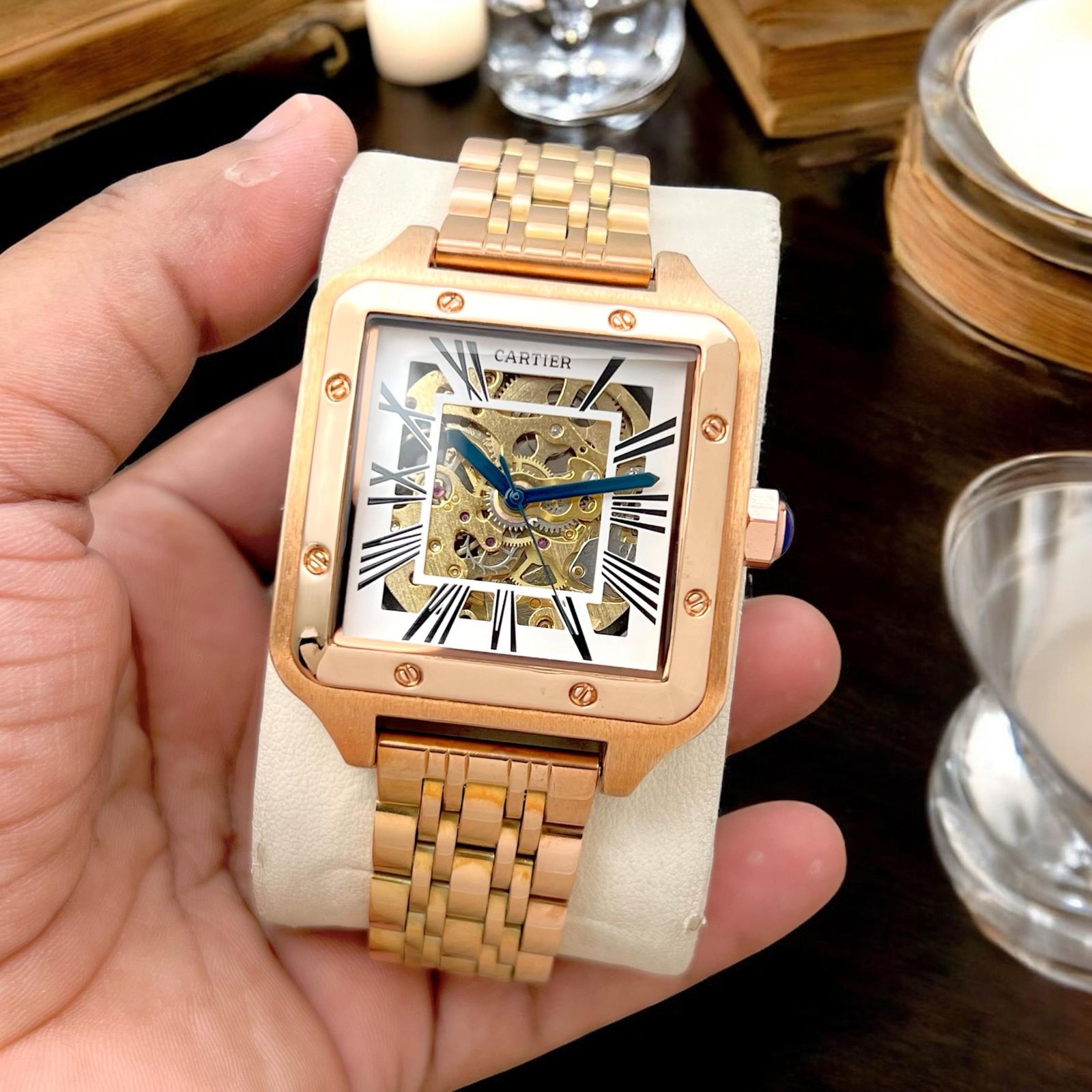 CARTIER square caseautomatic machine maurya watch