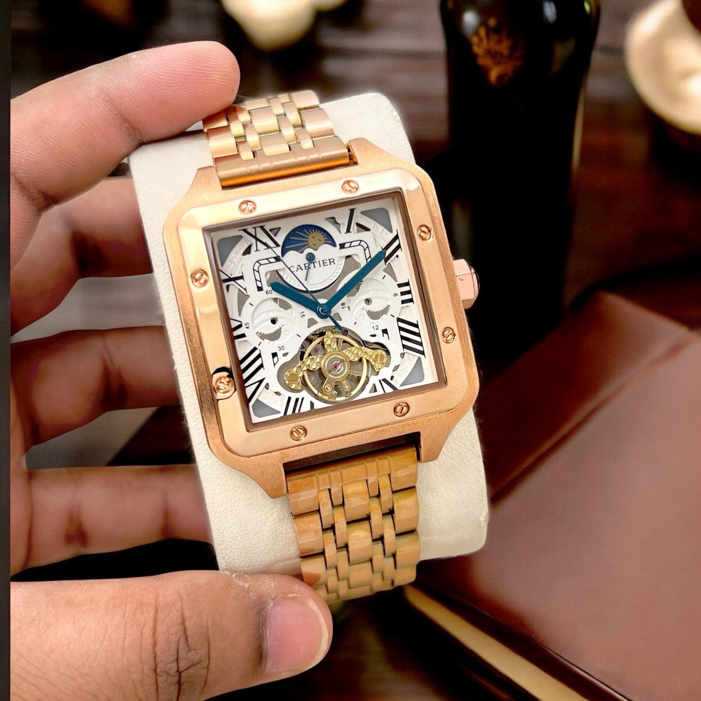 CARTIER square caseautomatic machine maurya watch
