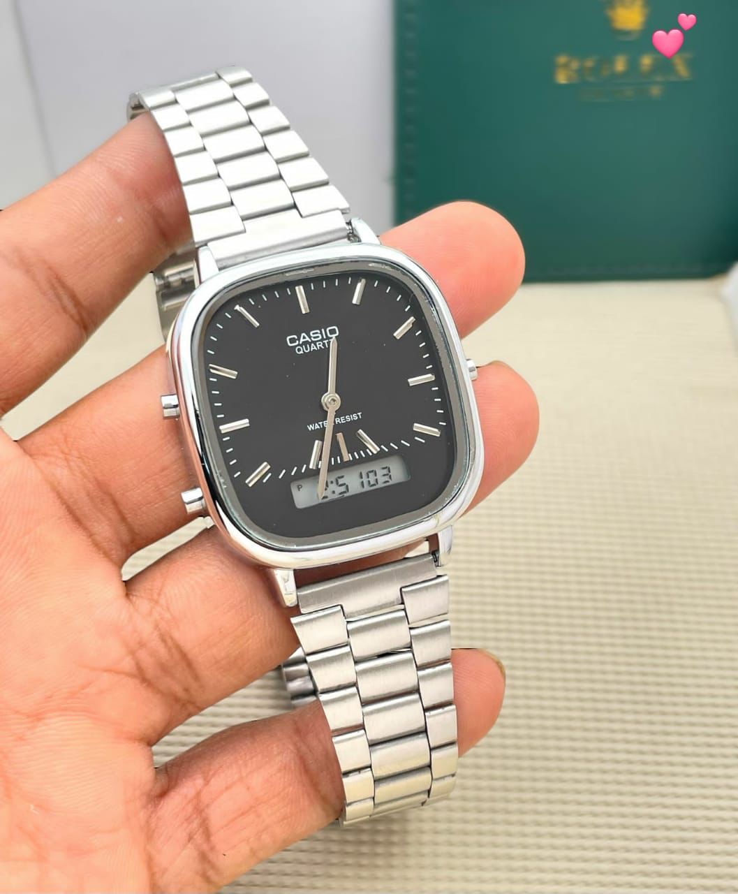 casio analog digital vintage maurya watch