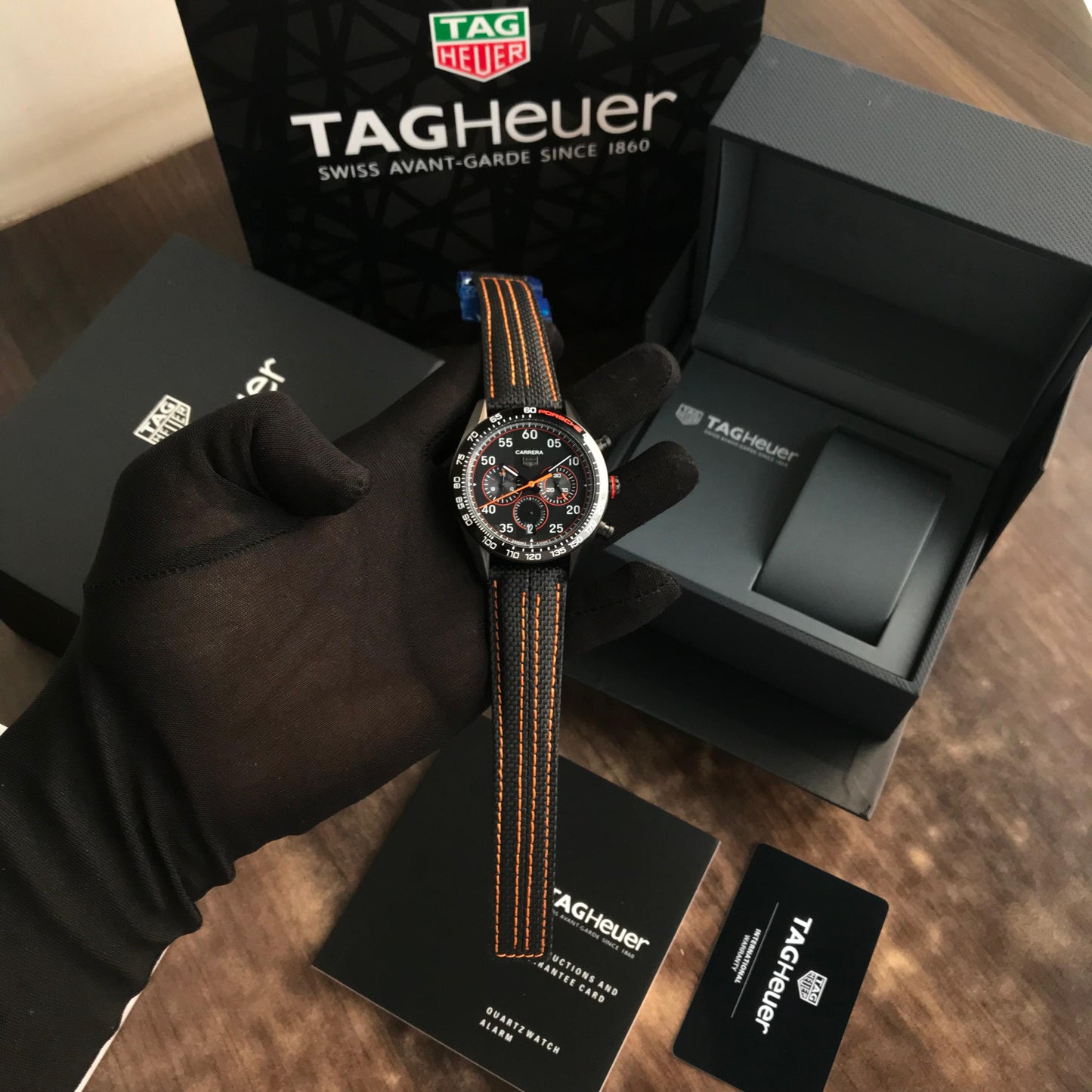TAG Heuer Carrera X Porsche Orange Racing Premium Men’s Watch 🤩