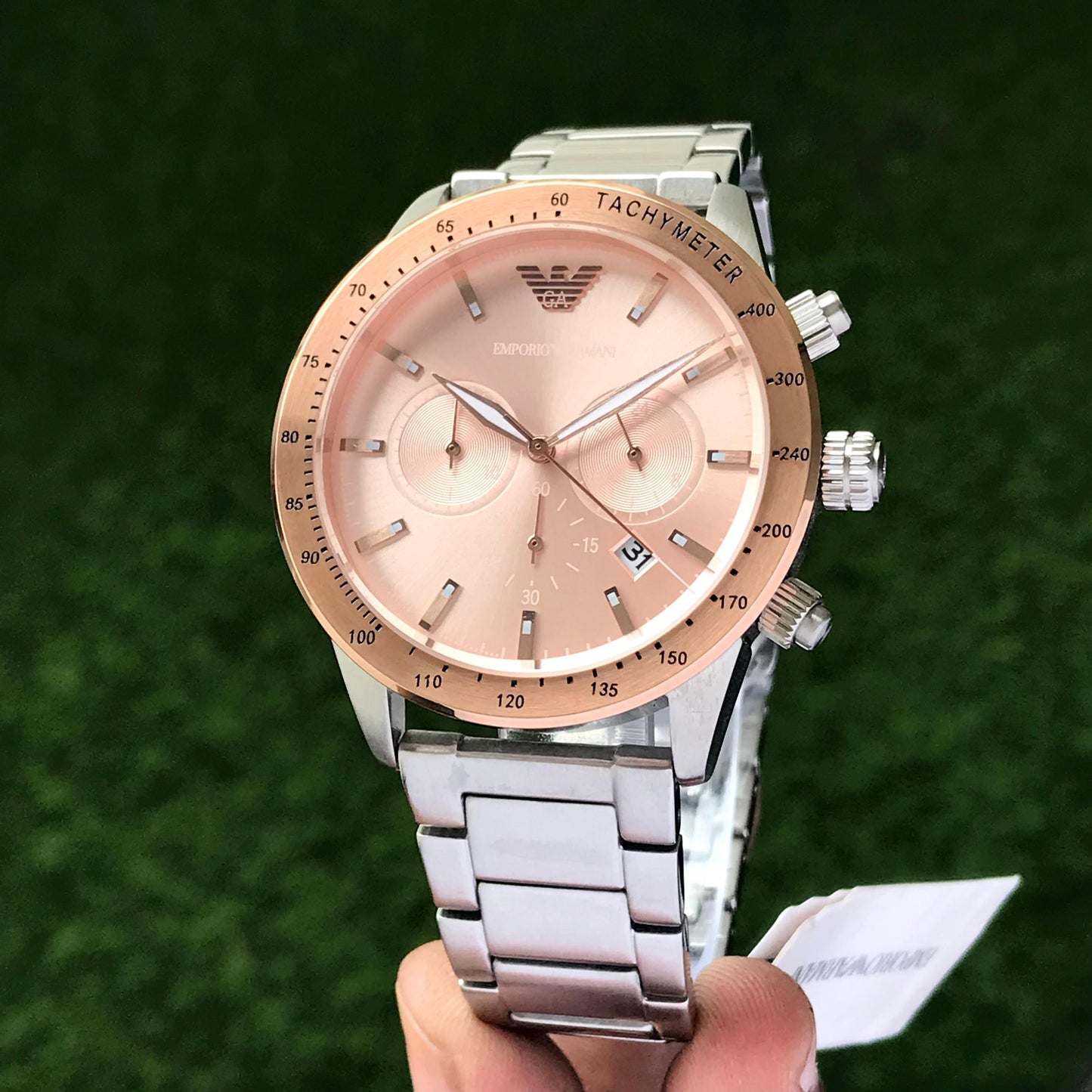 Emporio Classic Chronograph’s Steel Men’s Watch 🤩