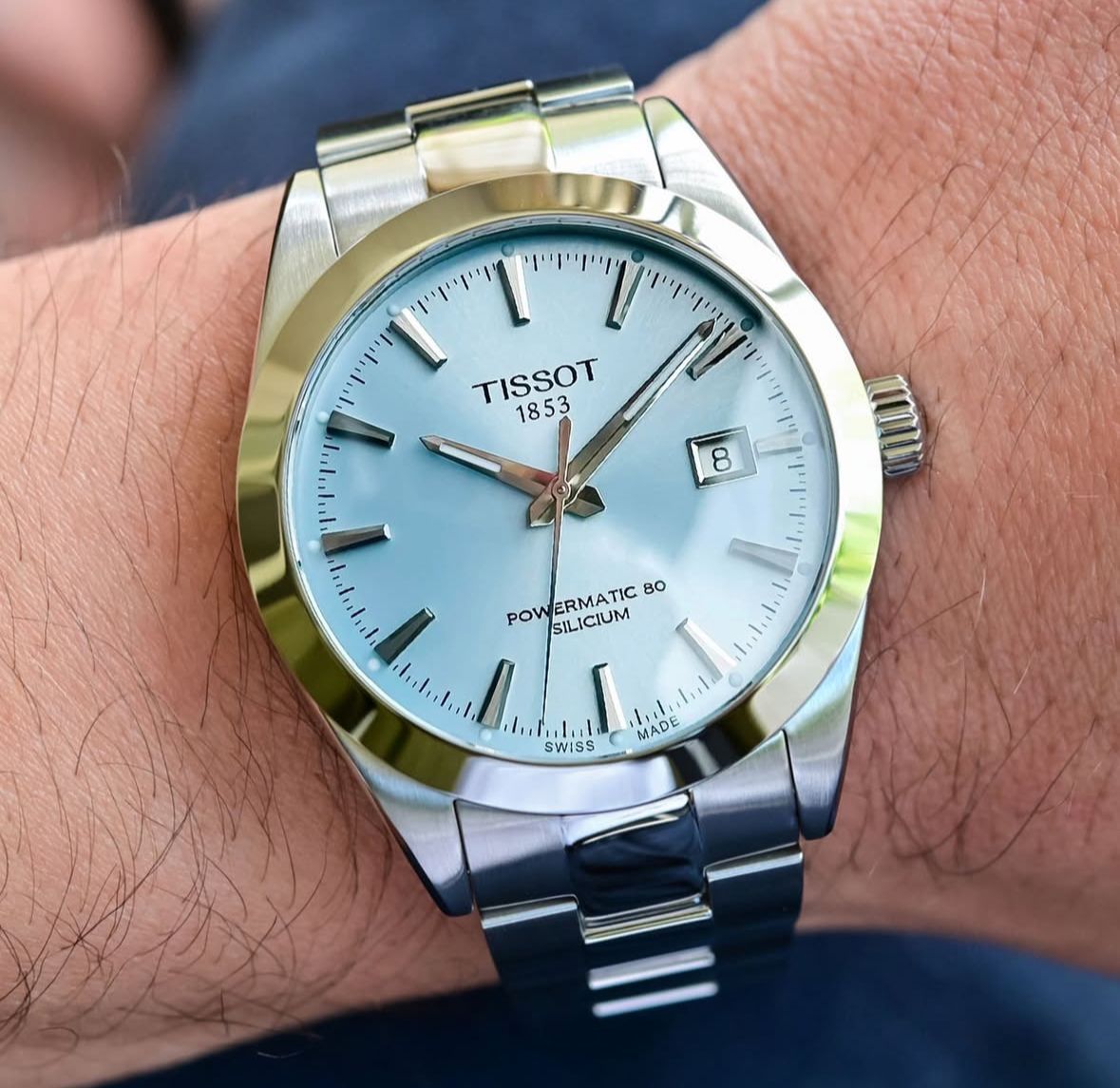 TISSOT T-CLASSIC ICE BLUE DIAL