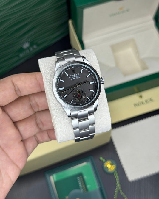 Rolex Full Automatic Open Back Machine With Grey Colour  ⭐⭐⭐