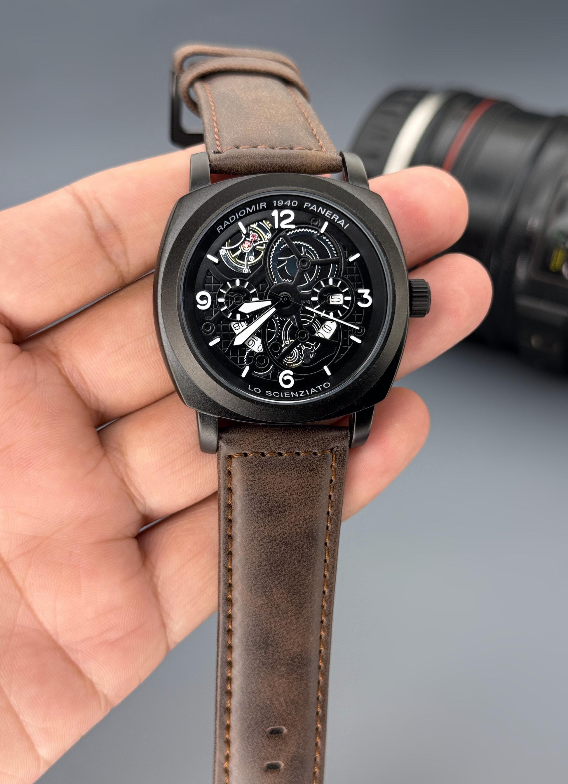 Radiomir Panerai brown strap Mens Watch maurya watch