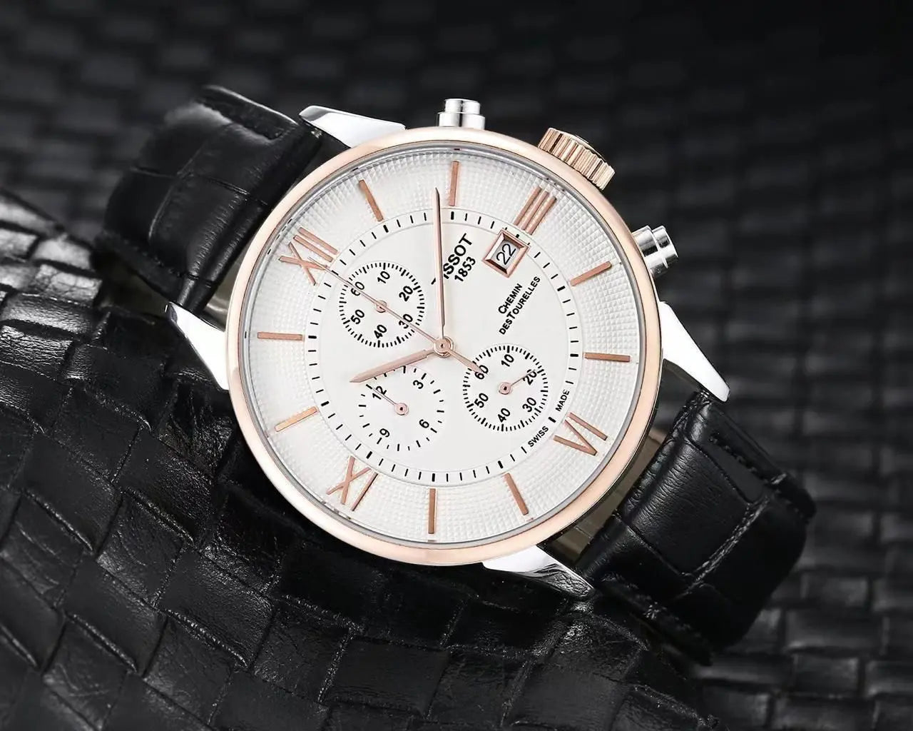 Tissot Men’s strap date watch maurya watch