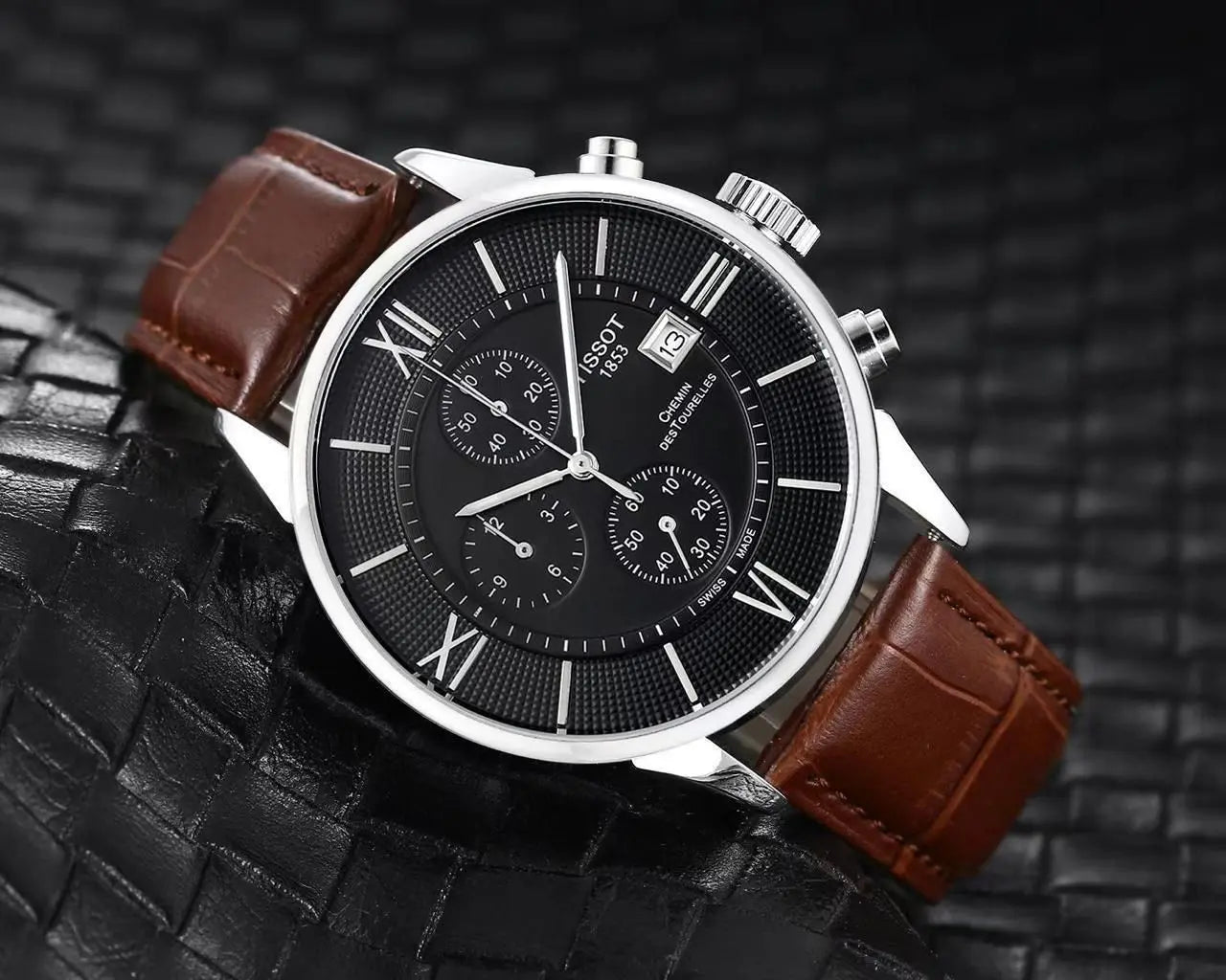 Tissot Men’s strap date watch maurya watch