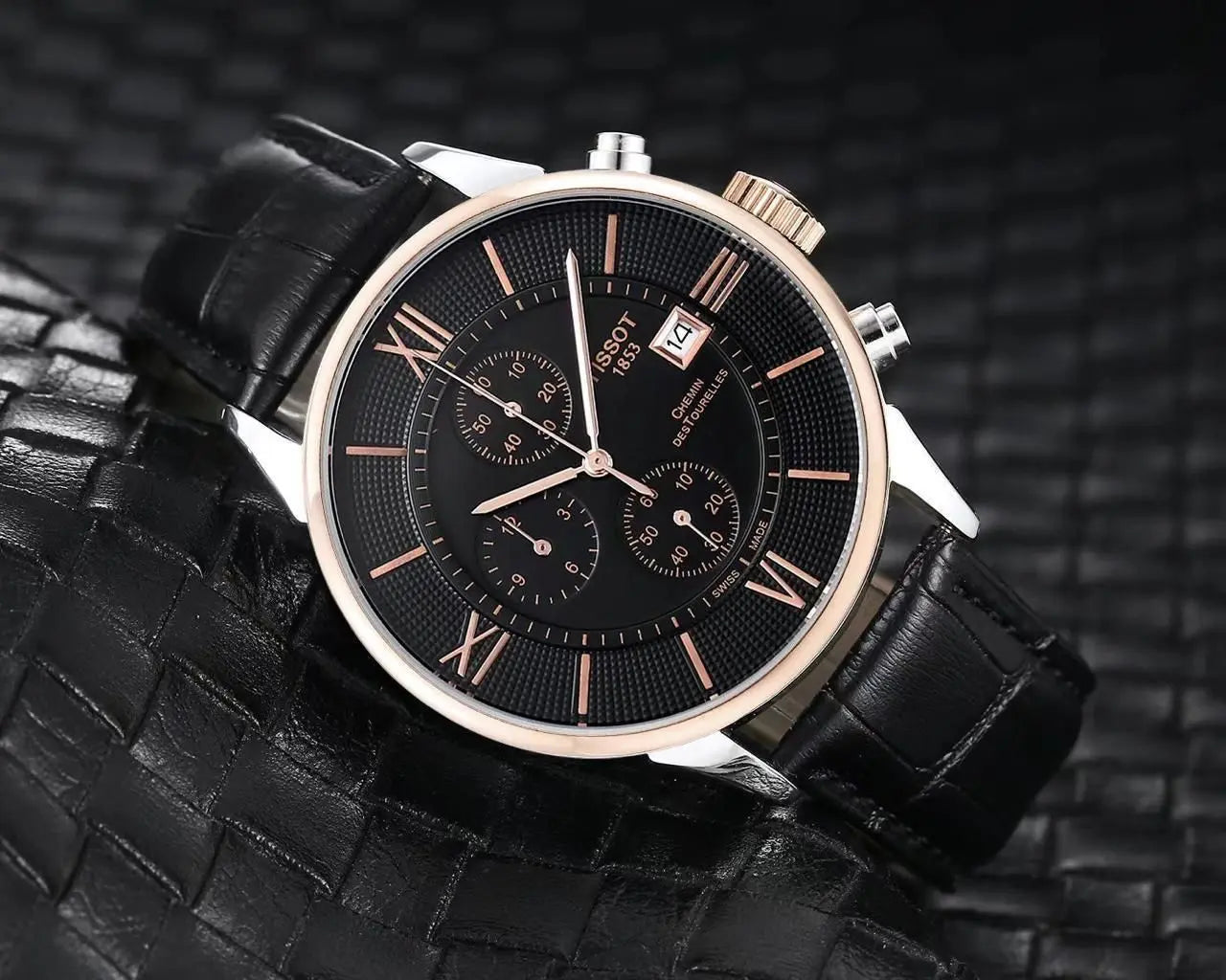 Tissot Men’s strap date watch maurya watch