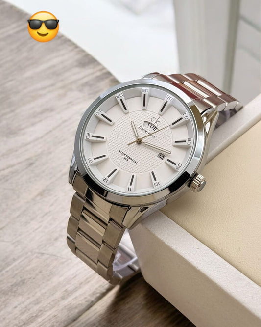 calvin klein metal chain wrist watch for men maurya watch