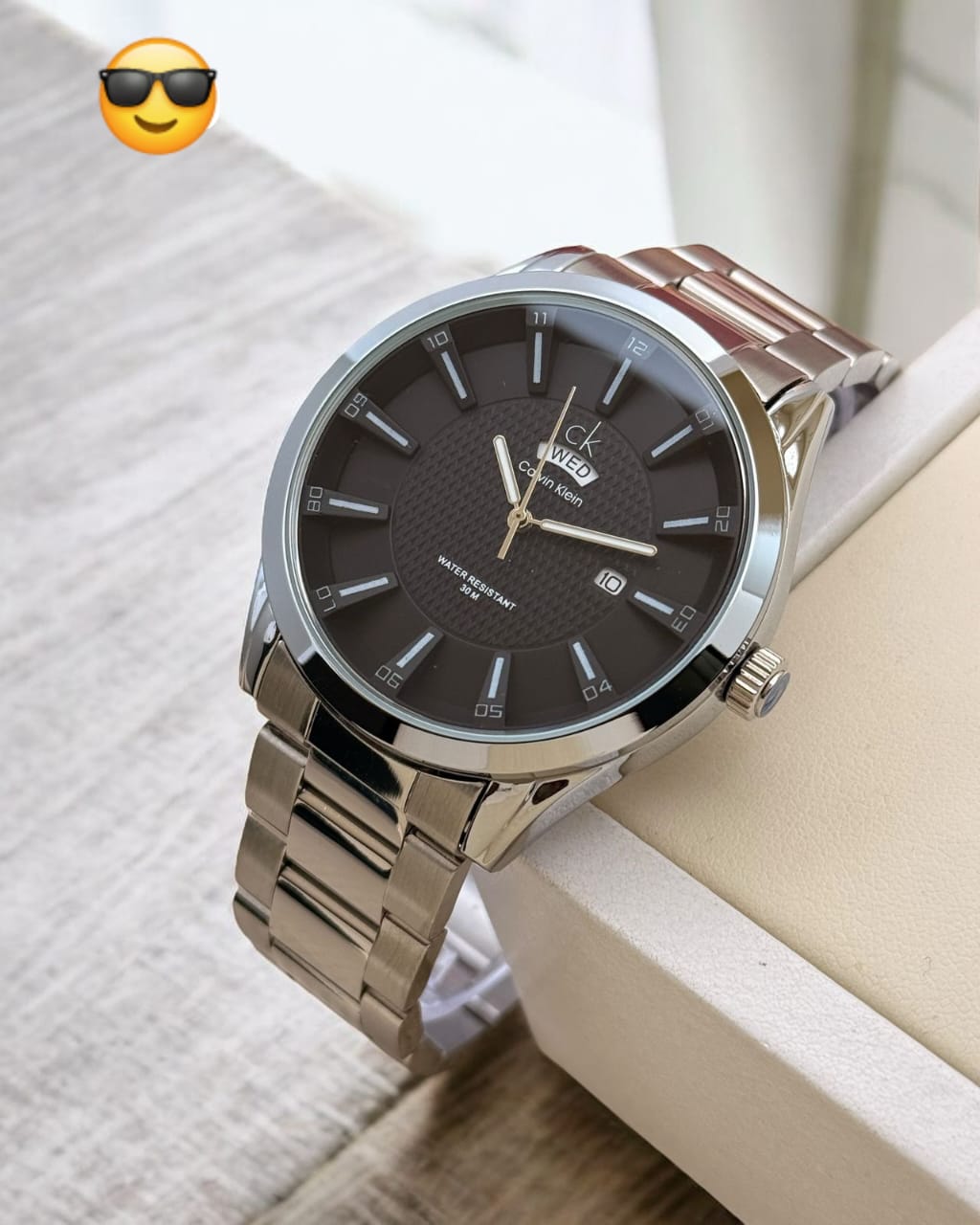 calvin klein metal chain wrist watch for men maurya watch