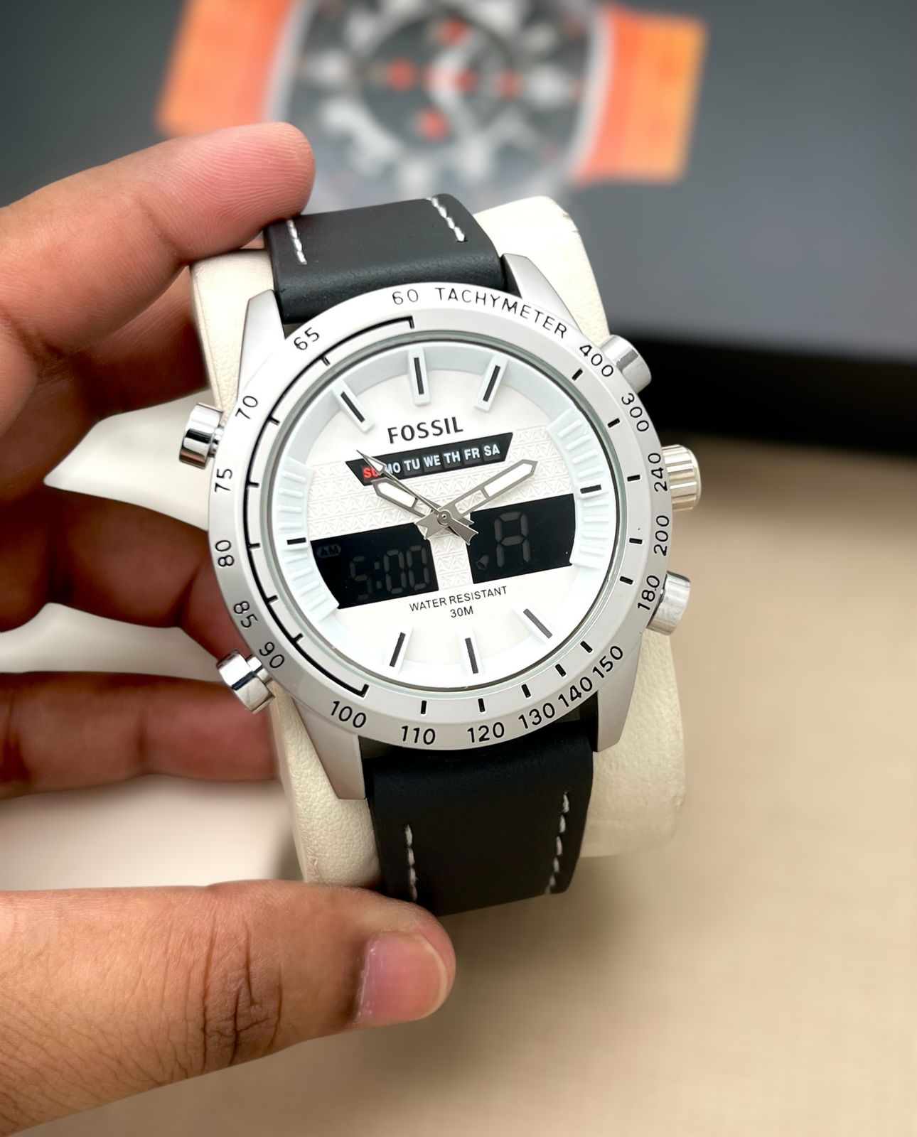 fossil double time watch for men maurya watch