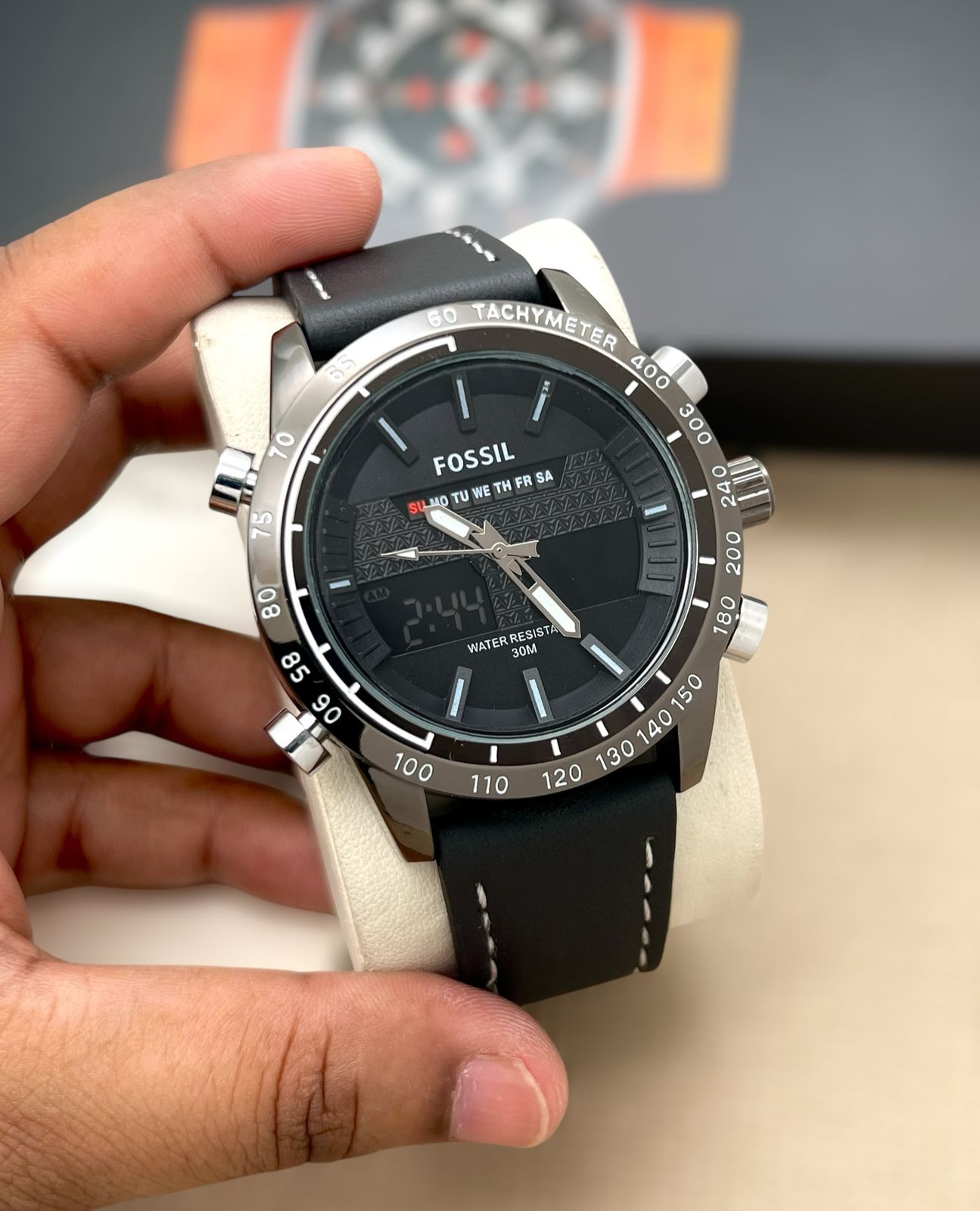 fossil double time watch for men maurya watch