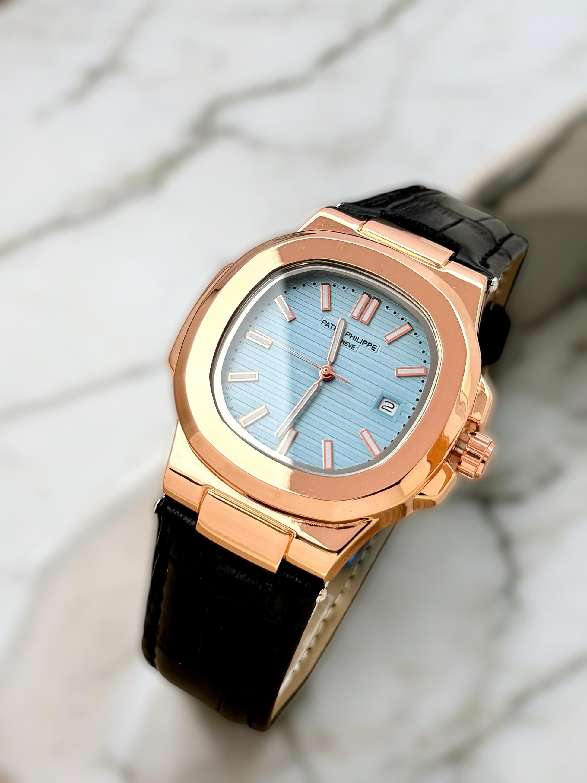 Patek Philippe leather strap watch maurya watch