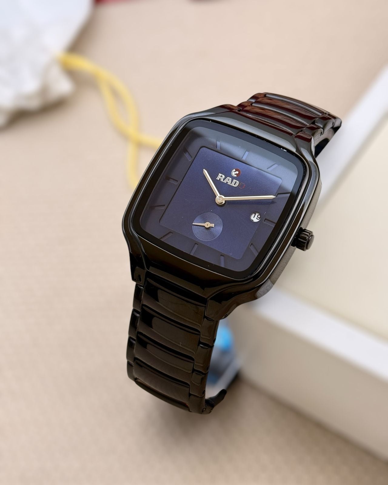 Rado True Square Automatic Unisex Plasma High-Tech Ceramic Watch maurya watch