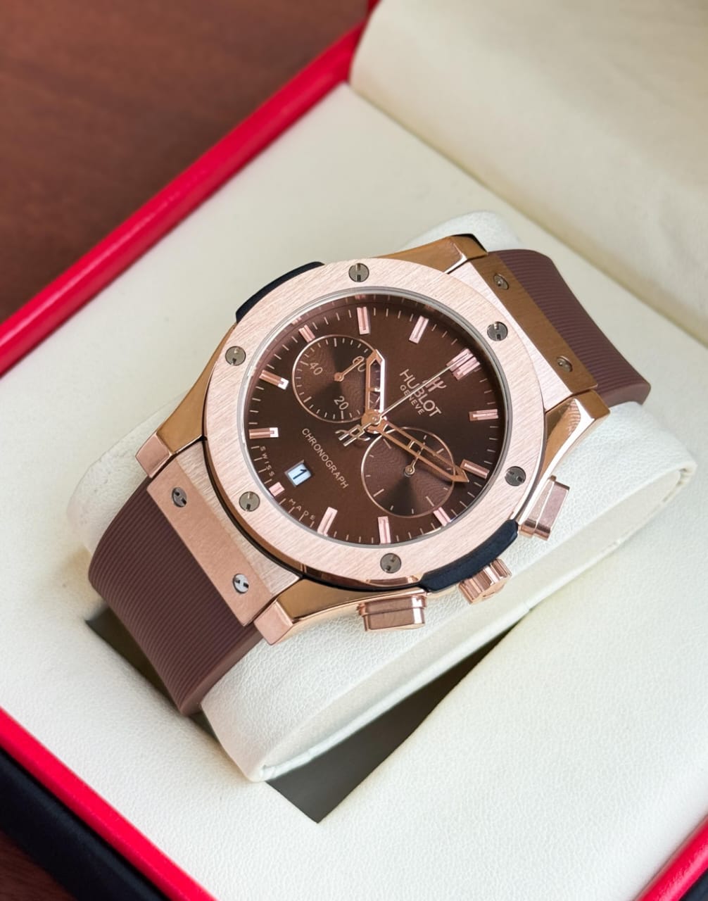 hublot big bang brown strap maurya watch