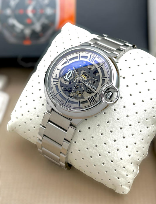 Cartier- 46mm - Stainless Steel - C-521 - Dials Watches maurya watch
