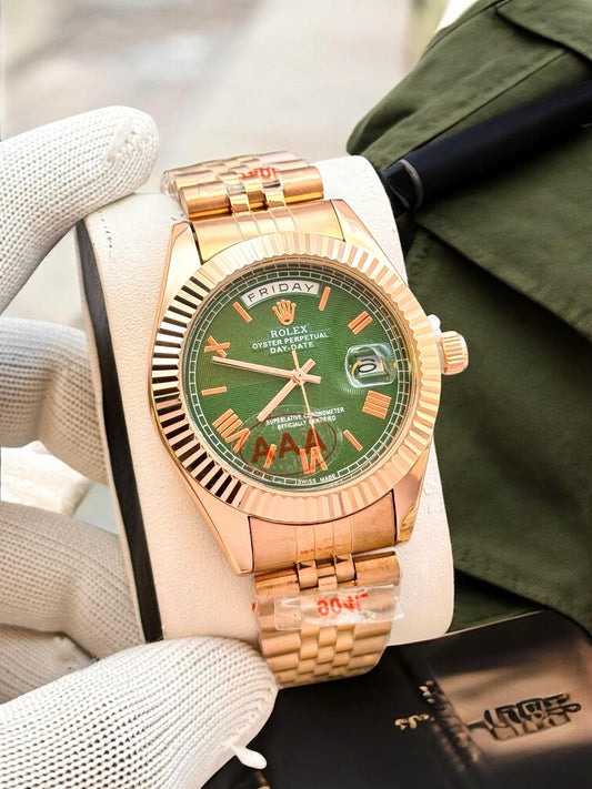 Rolex Day-Date rosegold/gold  watch for men maurya watch