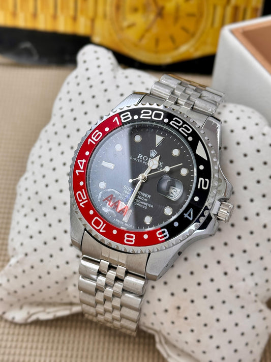 Analog rolex Gmt Master All Working Highest Quality Stainless Steel Bracelet Watch maurya watch