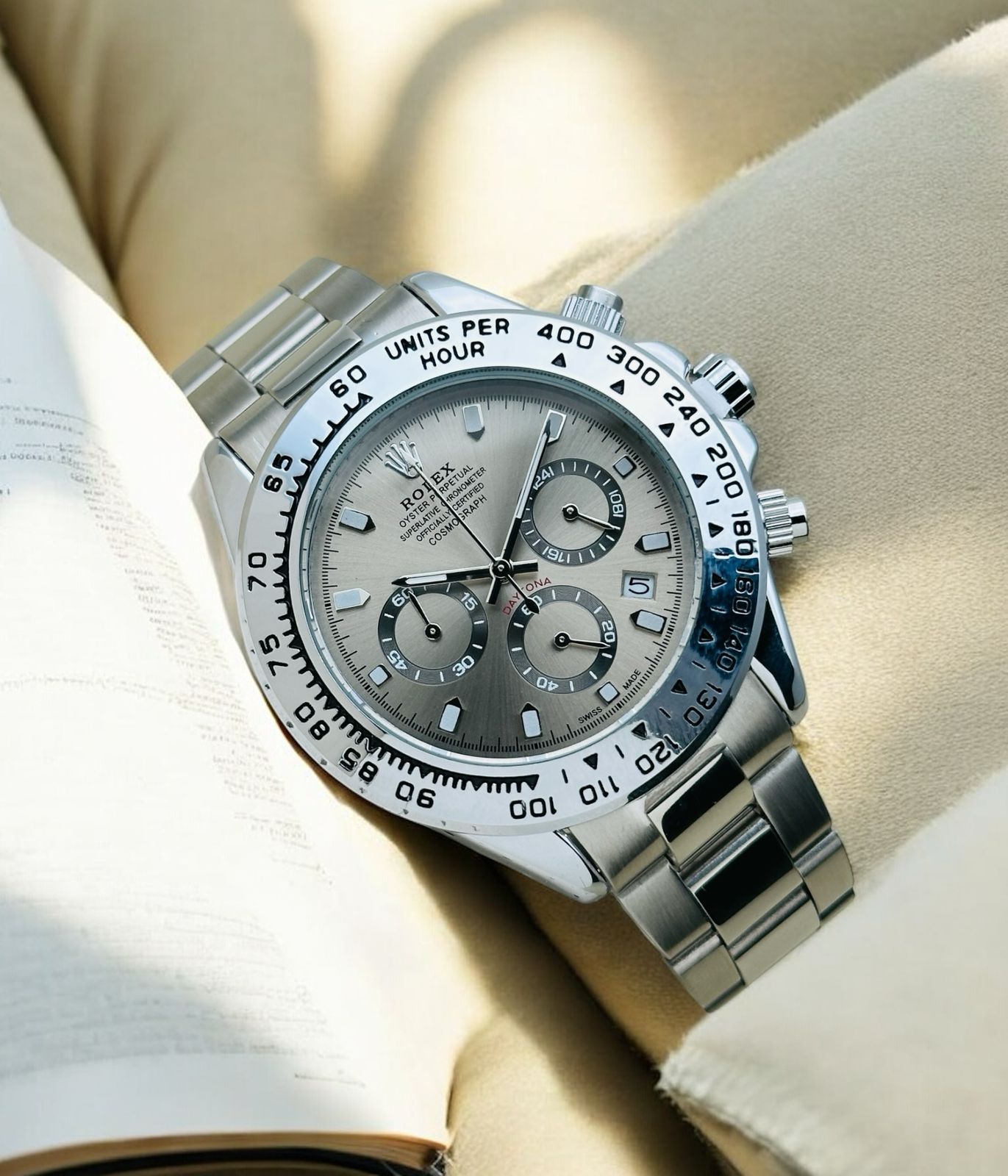 ROLEX DAYTONA 116520 WHITE "APH" DIAL for men maurya watch
