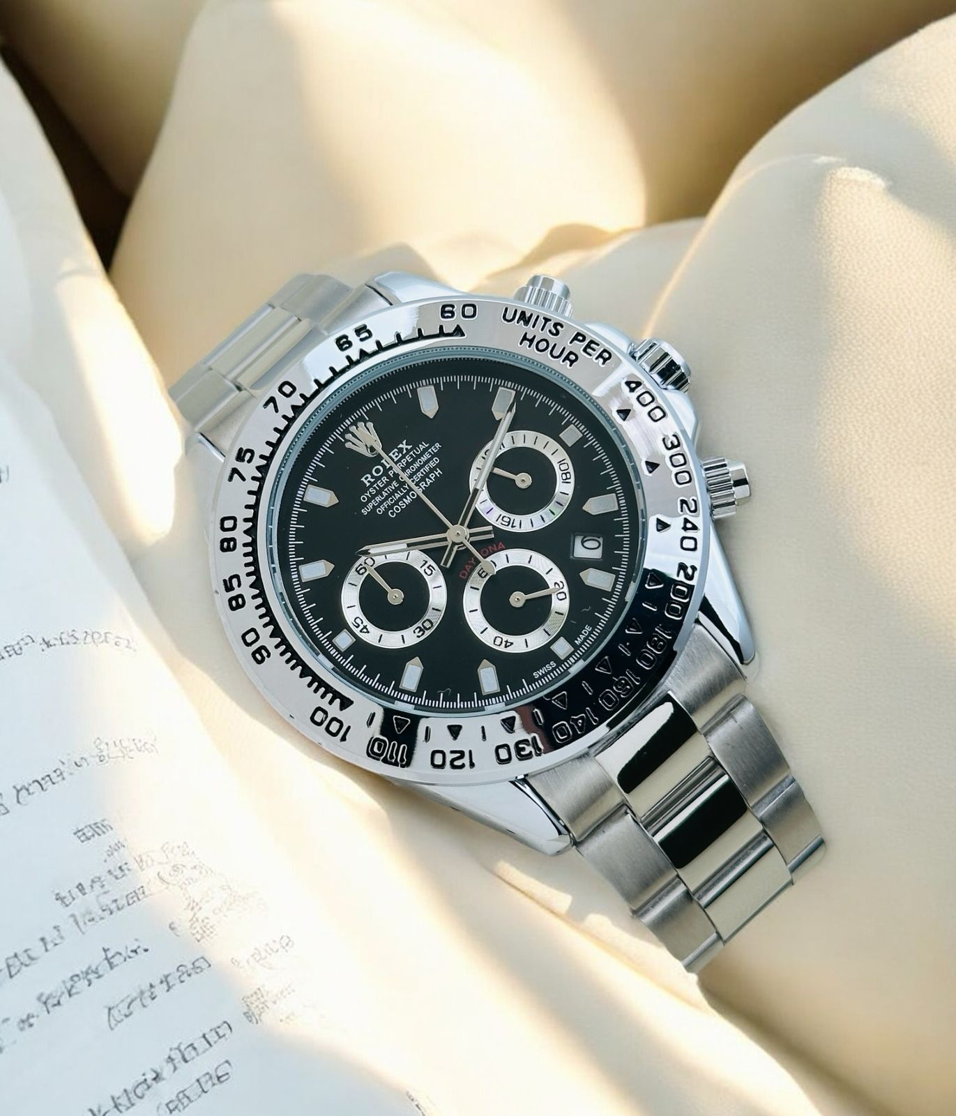 ROLEX DAYTONA 116520 WHITE "APH" DIAL for men maurya watch