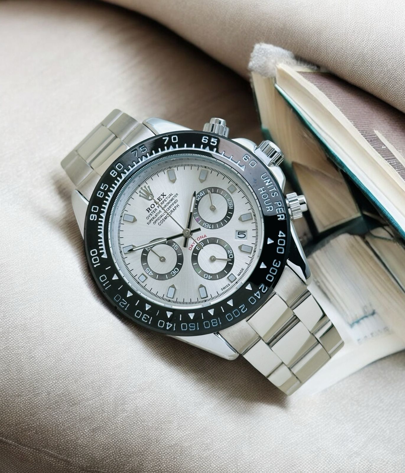 ROLEX DAYTONA 116520 WHITE "APH" DIAL for men maurya watch