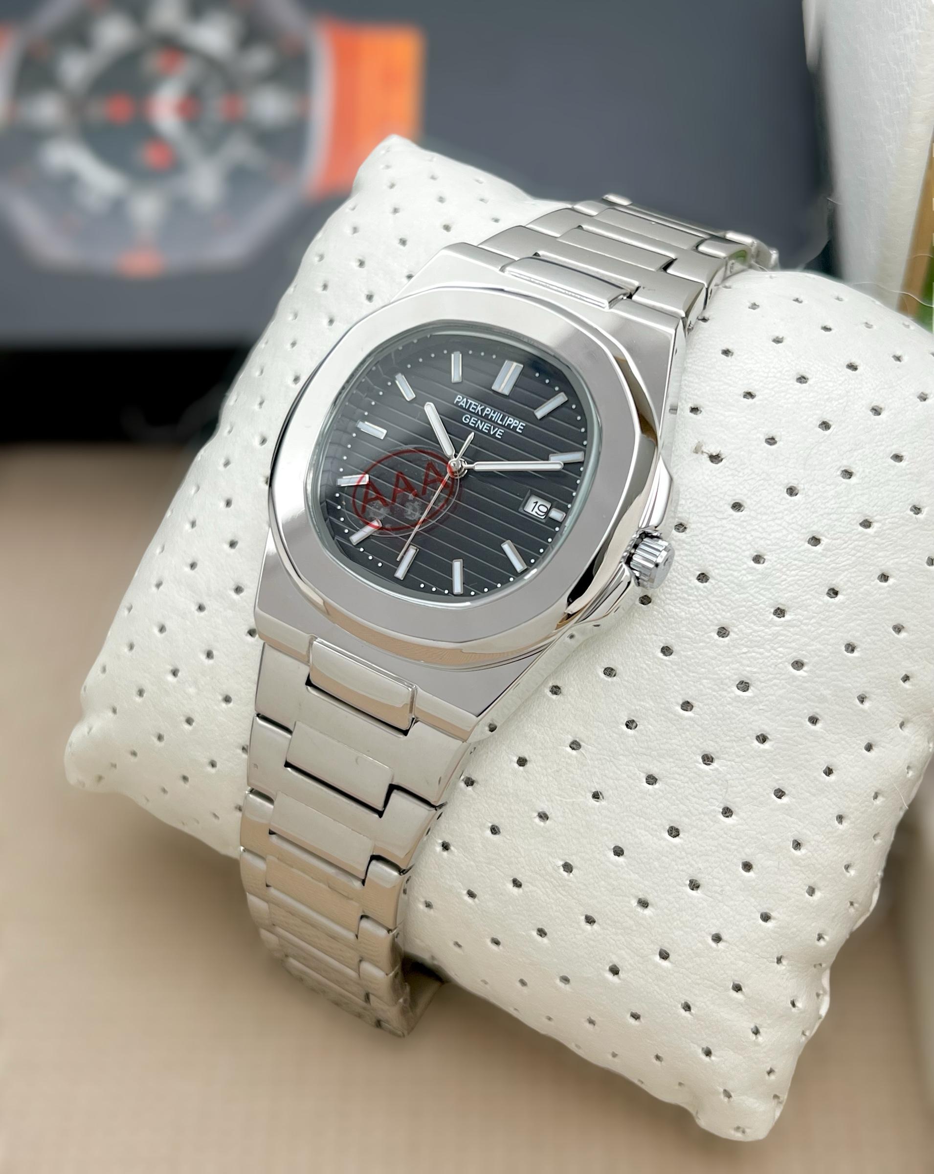 Patek Philippe silver dial luxurius men's watch maurya watch